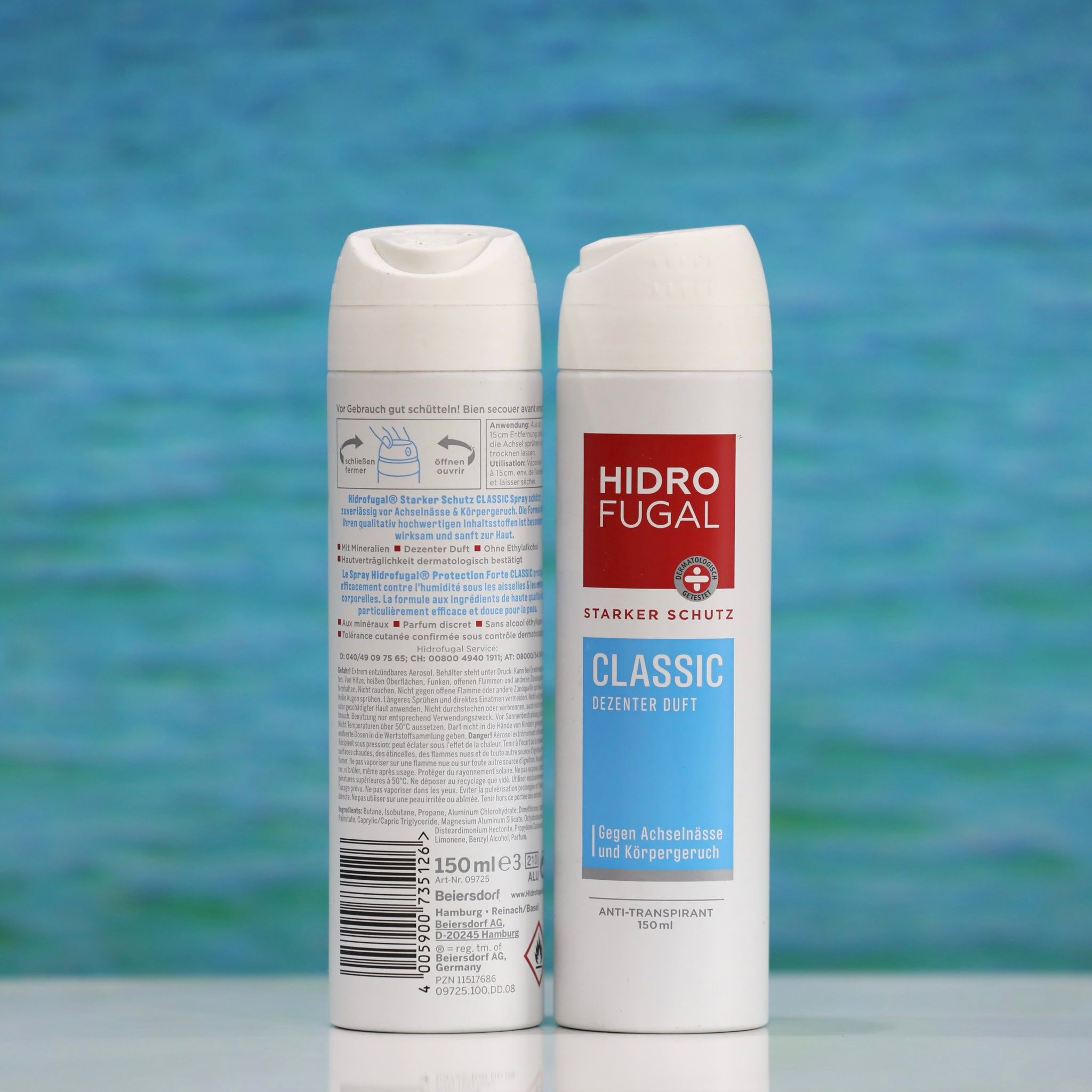 Xịt Khử Mùi Hidrofugal Classic 150ml – Hương Thơm Nhẹ Nhàng, Bảo Vệ Lâu Dài
