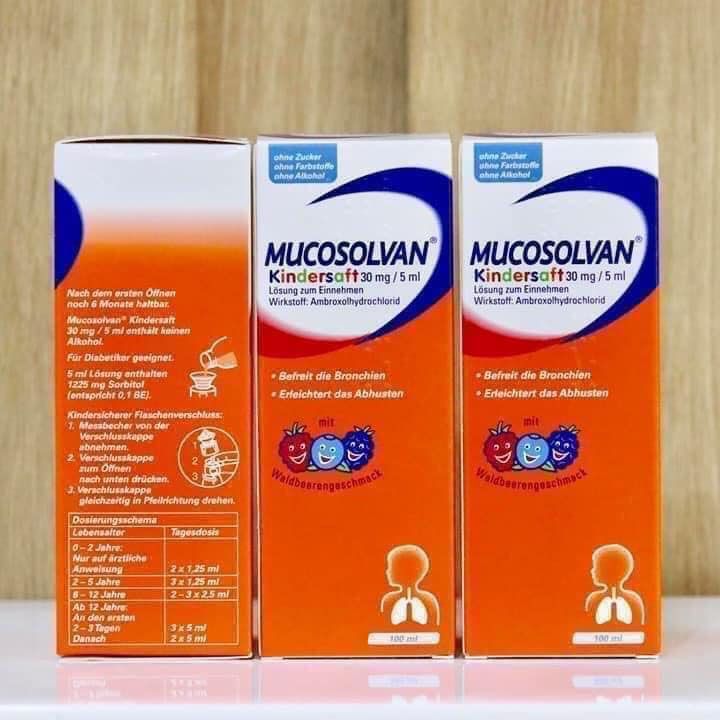 Siro ho Mucosolvan chữa ho cho bé thật nhanh chóng và hiệu quả, chai 100ml