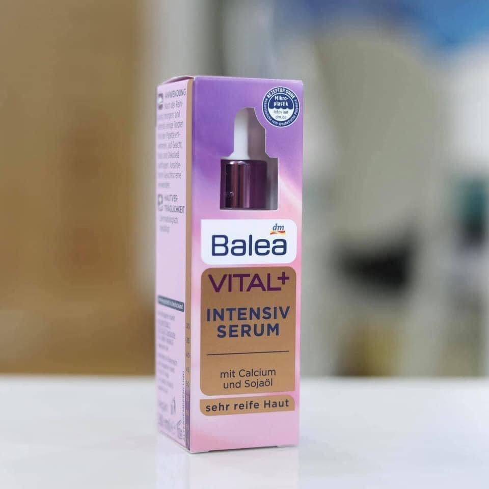 Serum Balea Vital+ Intensive nâng cơ, giảm thâm nám cho tuổi từ 45 trở lên, 30ml