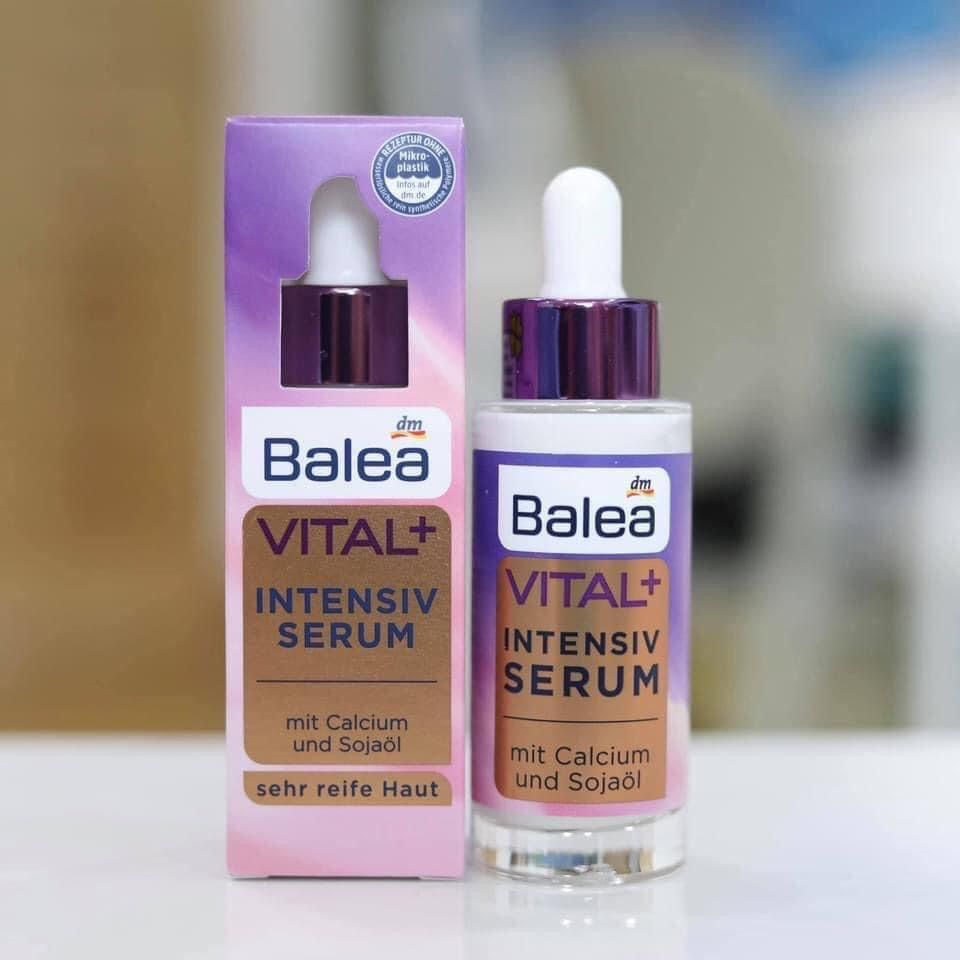 Serum Balea Vital+ Intensive nâng cơ, giảm thâm nám cho tuổi từ 45 trở lên, 30ml