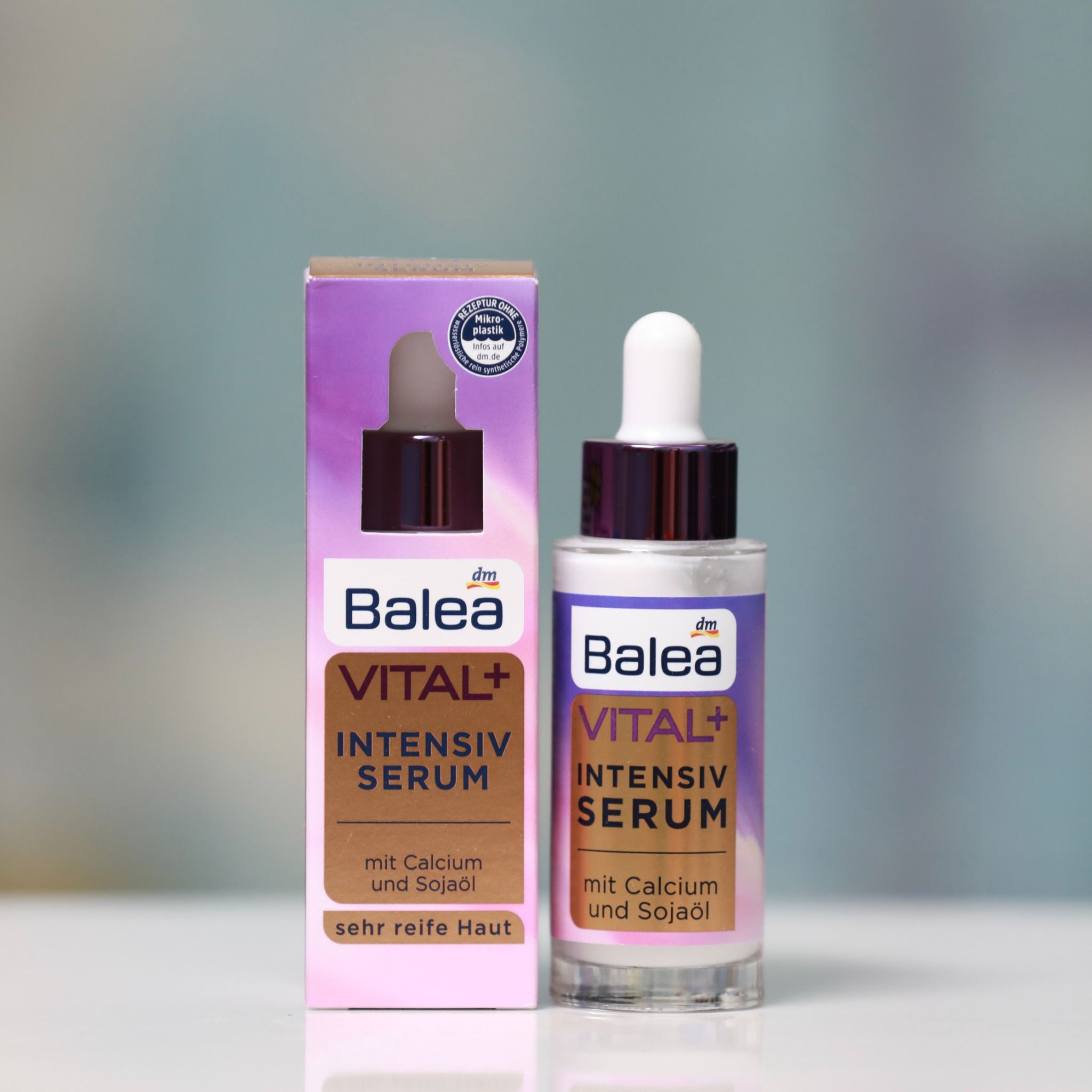 Serum Balea Vital+ Intensive nâng cơ, giảm thâm nám cho tuổi từ 45 trở lên, 30ml