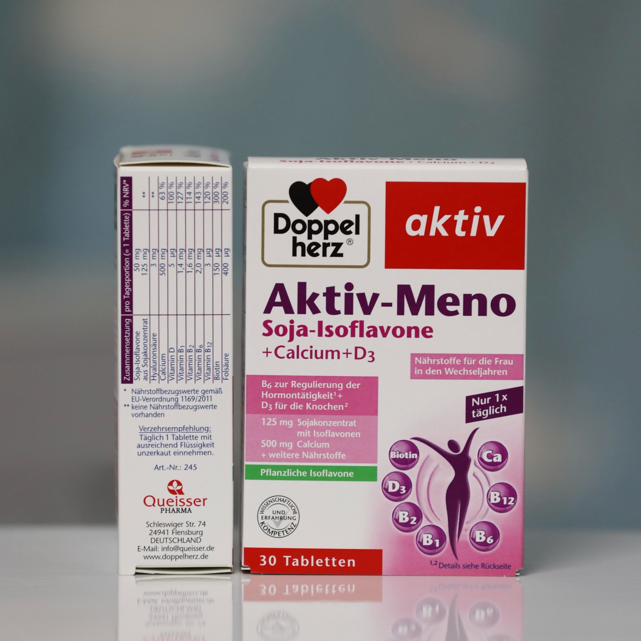 Viên Uống Doppelherz Aktiv Meno Cân Bằng Nội Tiết Tố Nữ, 30 Viên