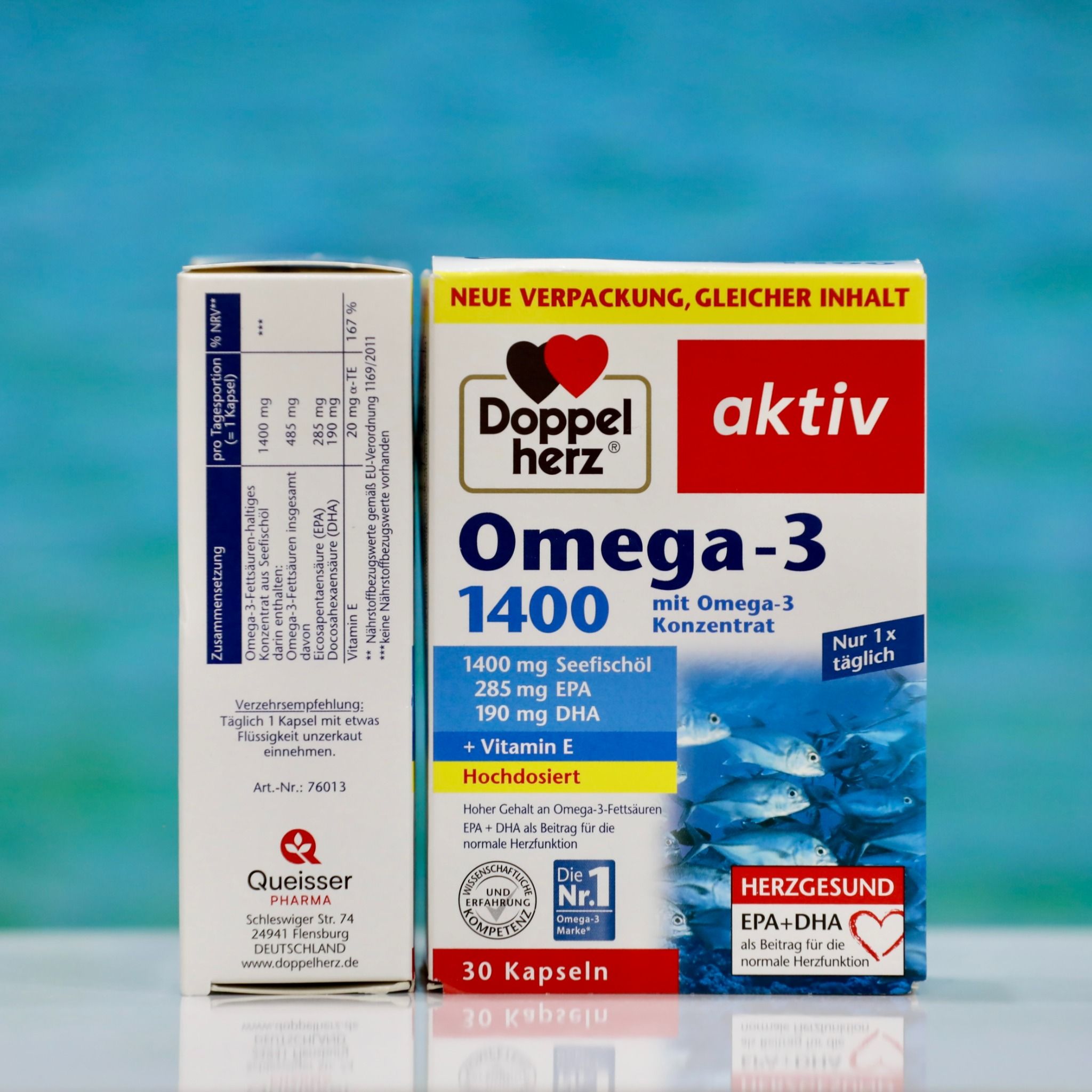 Viên Nang Dầu Cá Doppelherz Omega-3 1400 của Đức