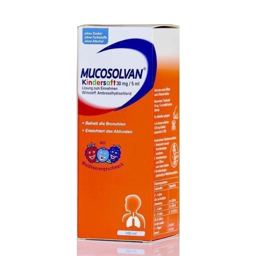 Siro ho Mucosolvan chữa ho cho bé thật nhanh chóng và hiệu quả, chai 100ml