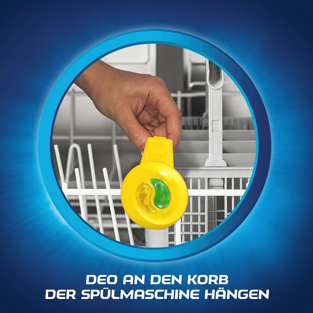 Khử mùi máy rửa chén Finish hương Chanh & Chanh Xanh - 60 lần rửa