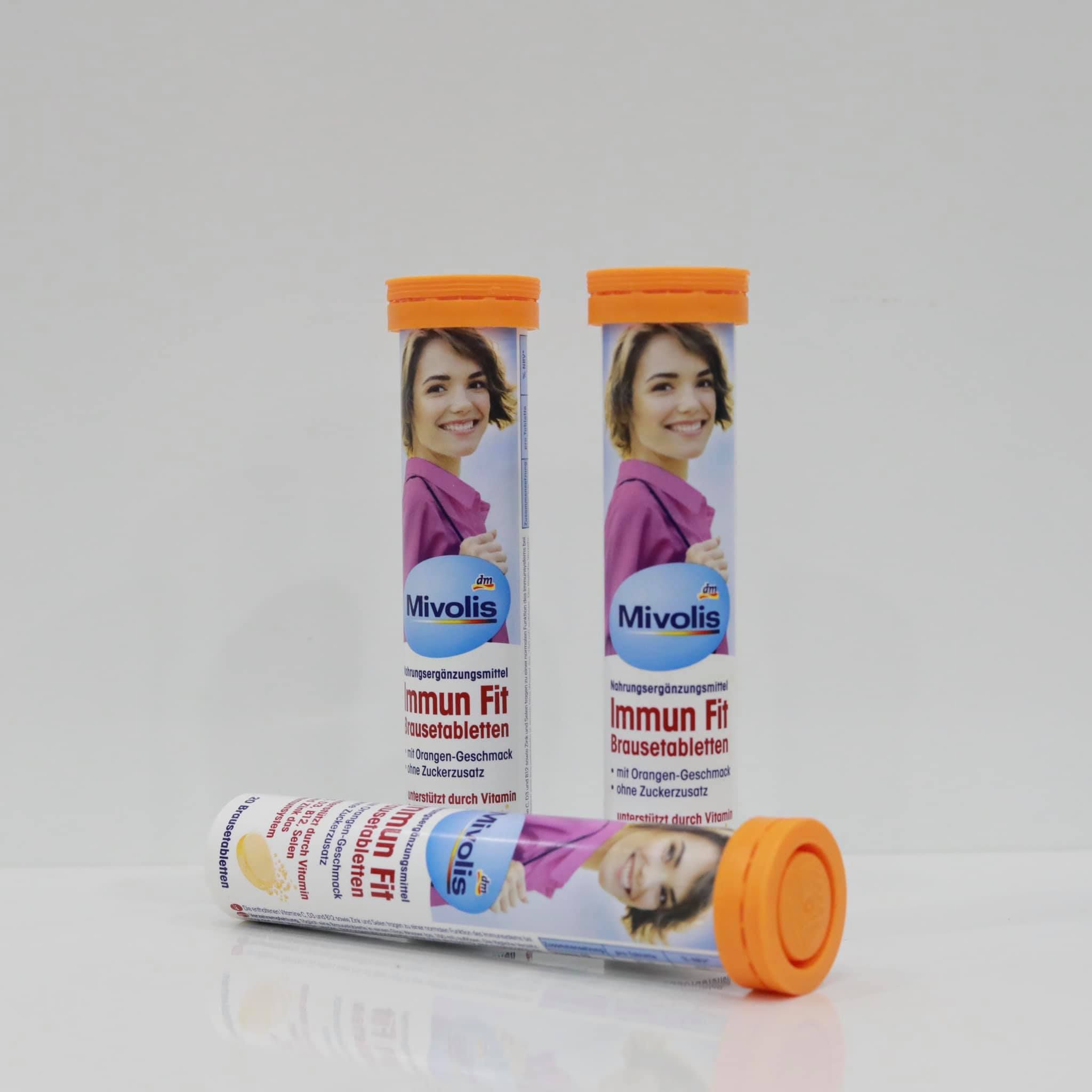 Viên Sủi Tăng Đề Kháng Mivolis Immun Fit, hộp 20 viên