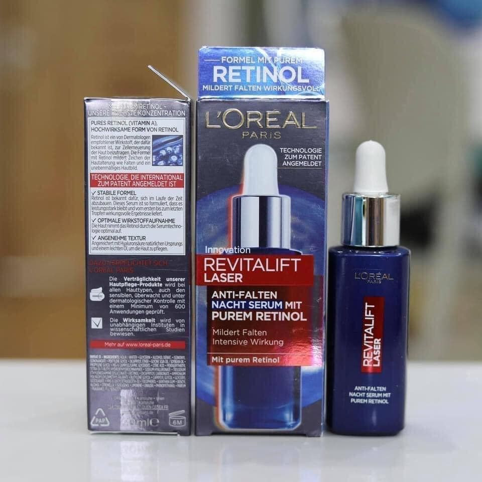 Serum dưỡng da chống lão hóa Loreal Revitalift Laser Retinol, 30ml