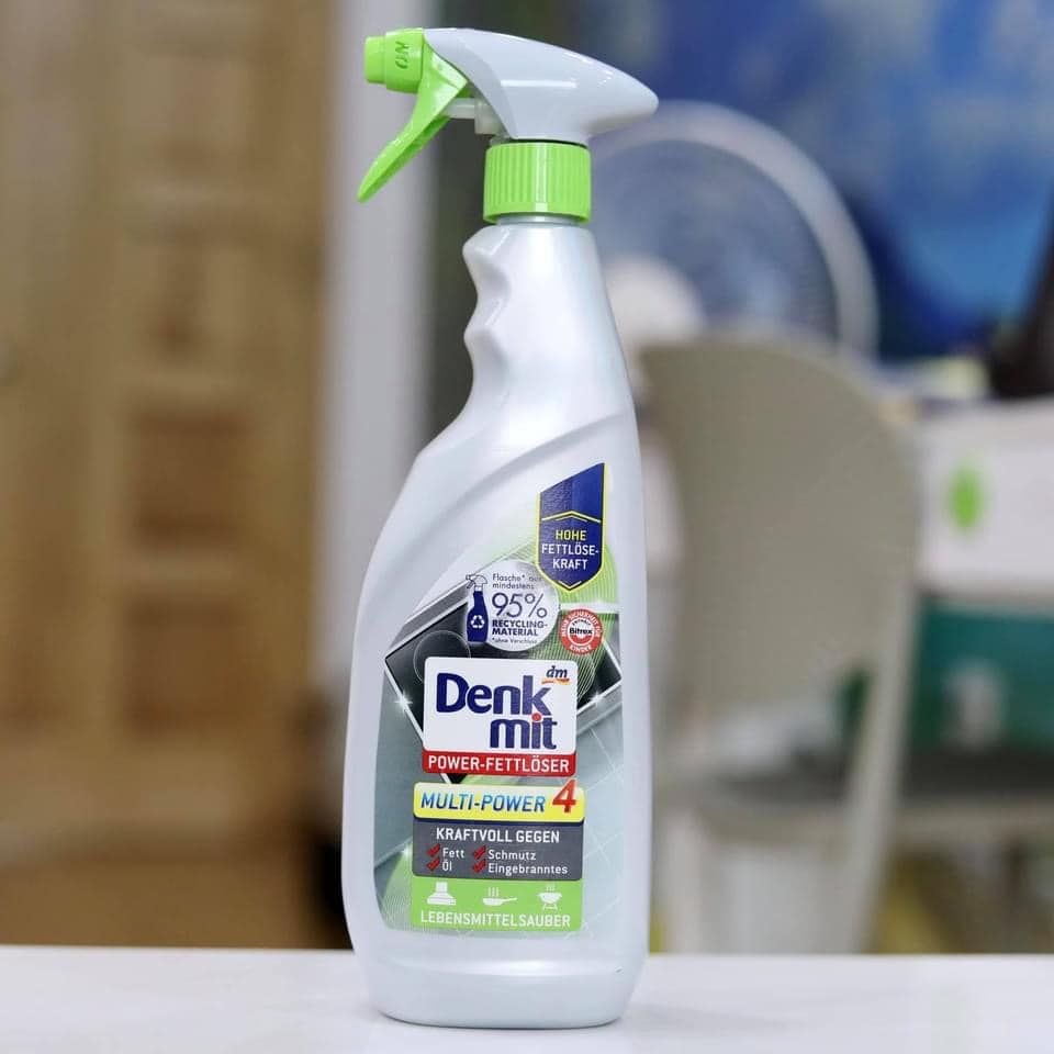 XỊT VỆ SINH BẾP TỪ, NHÀ BẾP ĐA NĂNG DENKMIT MULTI POWER 4 TRONG 1, 750ml