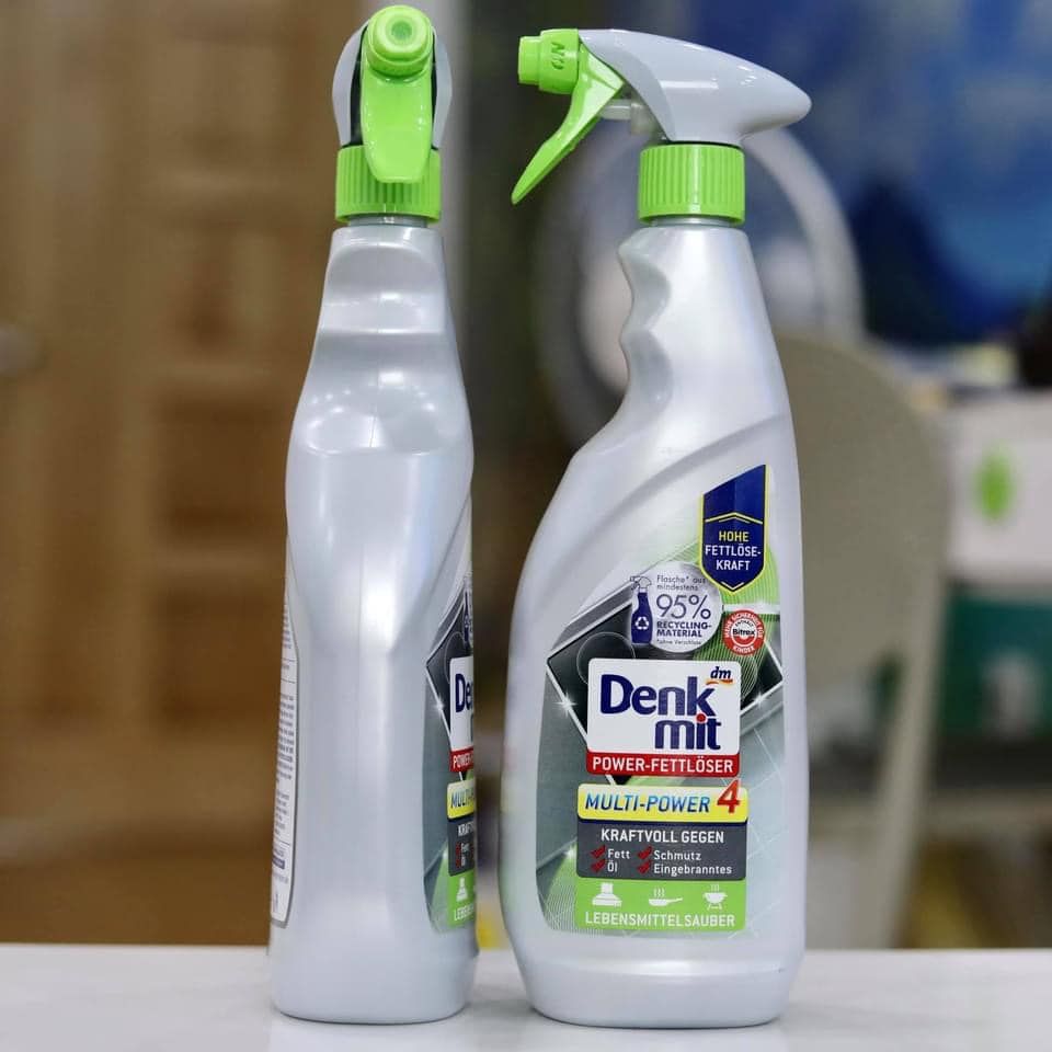 XỊT VỆ SINH BẾP TỪ, NHÀ BẾP ĐA NĂNG DENKMIT MULTI POWER 4 TRONG 1, 750ml