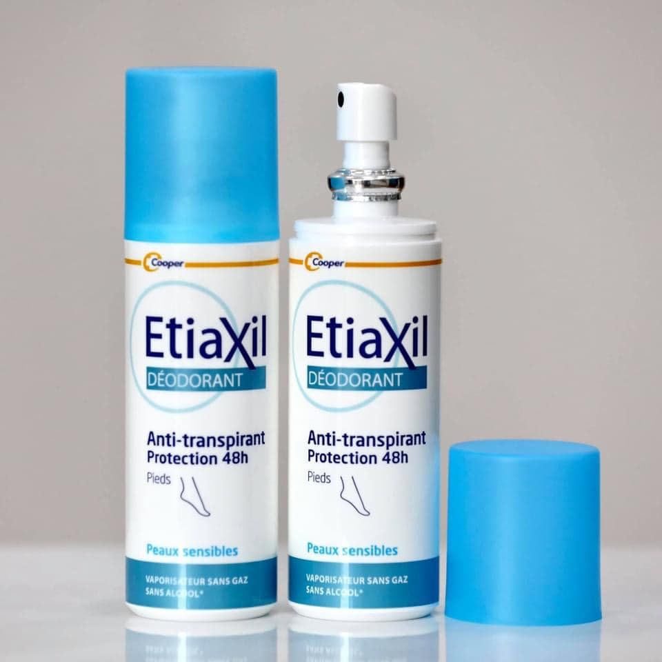 Xịt chống và trị hôi chân Etiaxil - Hiệu quả nhất trong các loại xịt chân - giúp khử mùi hiệu quả nhất và giảm tiết mồ hôi