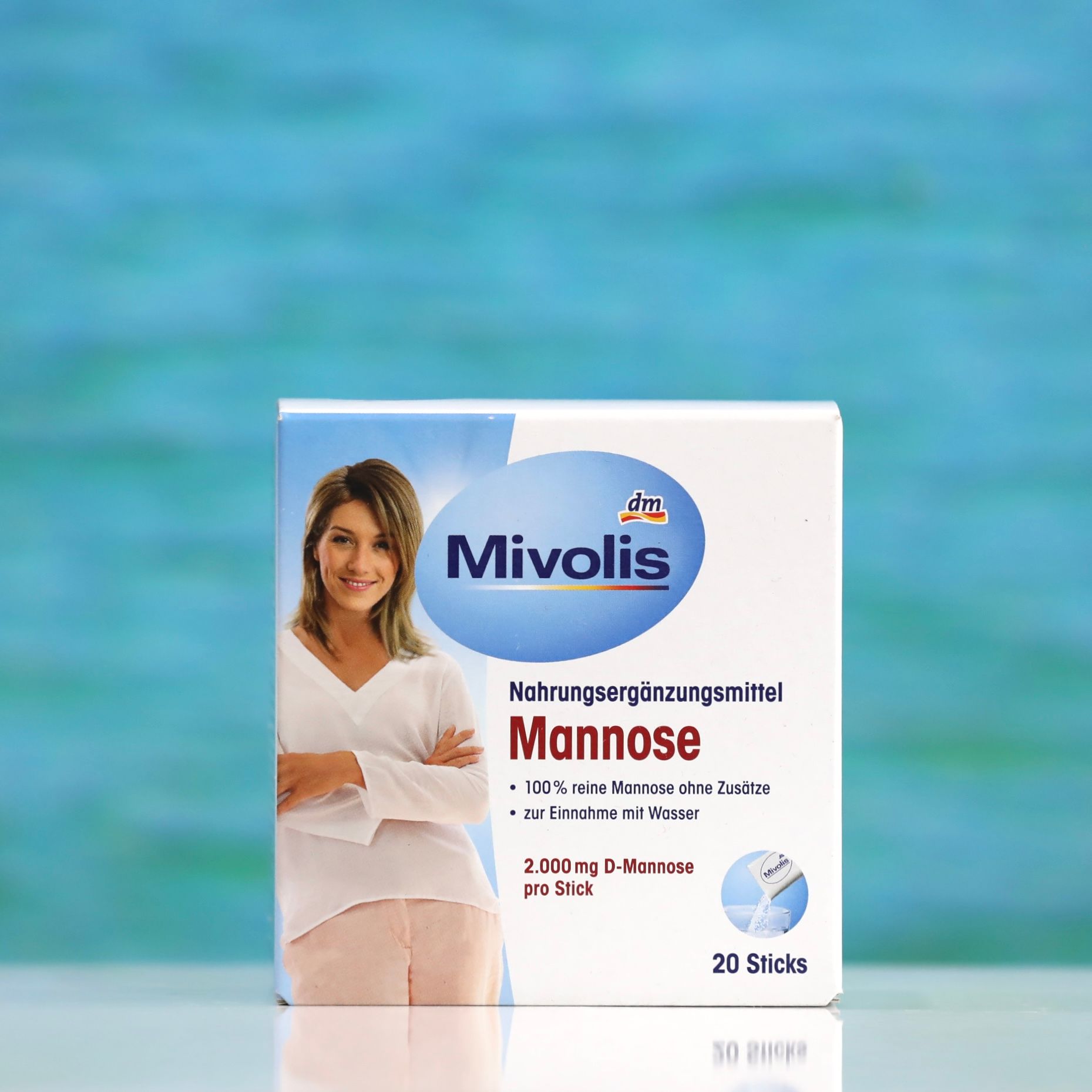 Viên uống hỗ trợ đường tiết niệu Mivolis D-Mannose dạng bột – Hộp 20 gói
