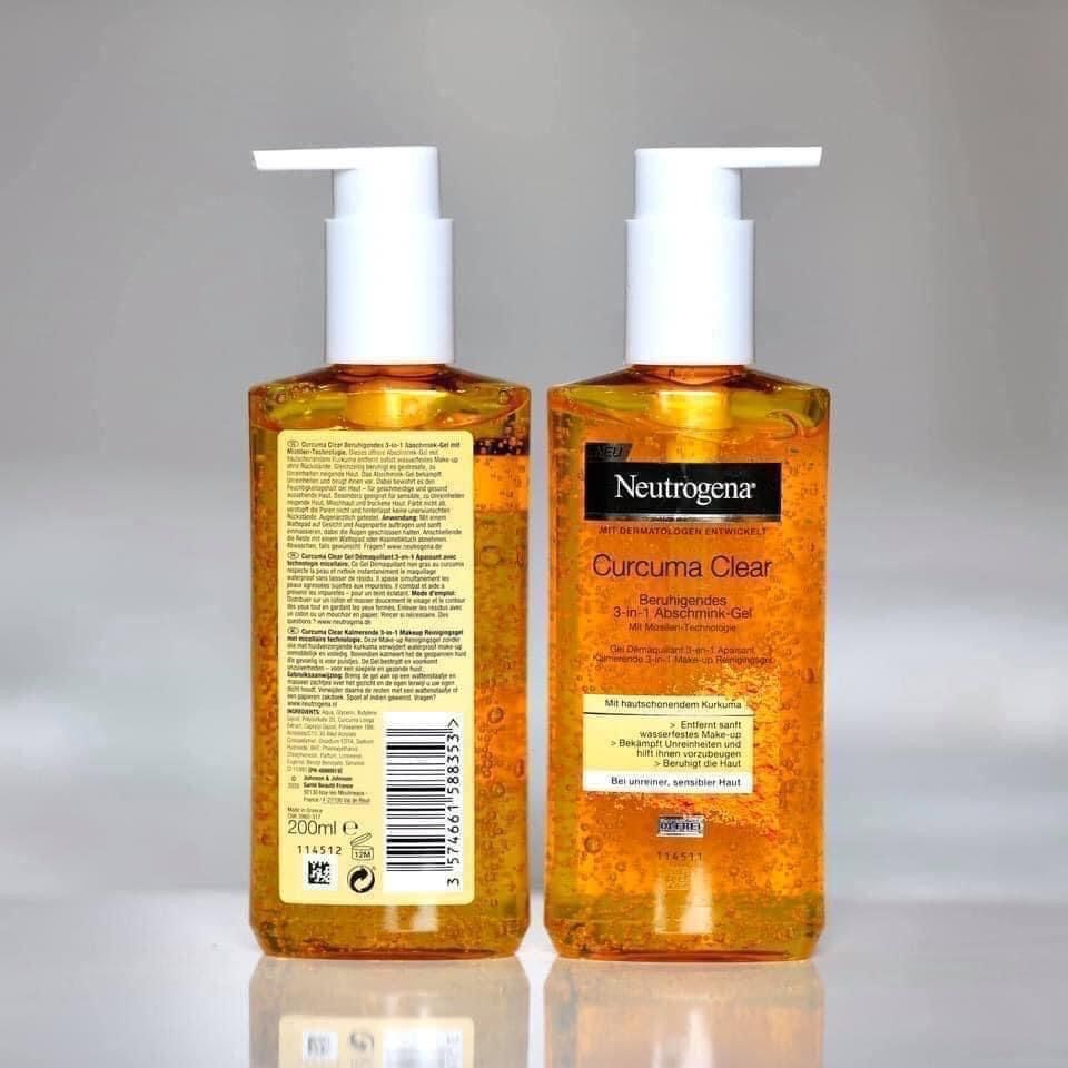 Sữa rửa mặt Neutrogena nghệ chai vòi 200ml