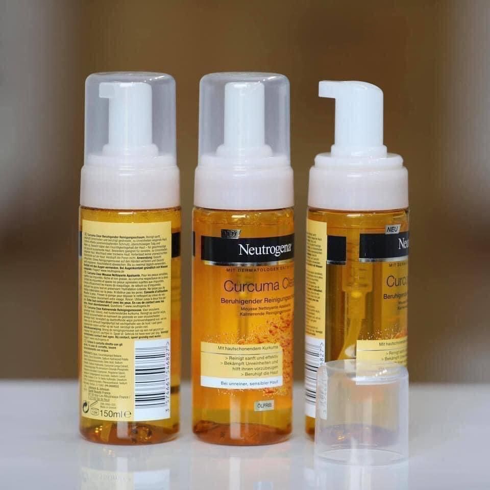 Sữa rửa mặt tạo bọt tinh chất nghệ Neutrogena Curcuma Clear