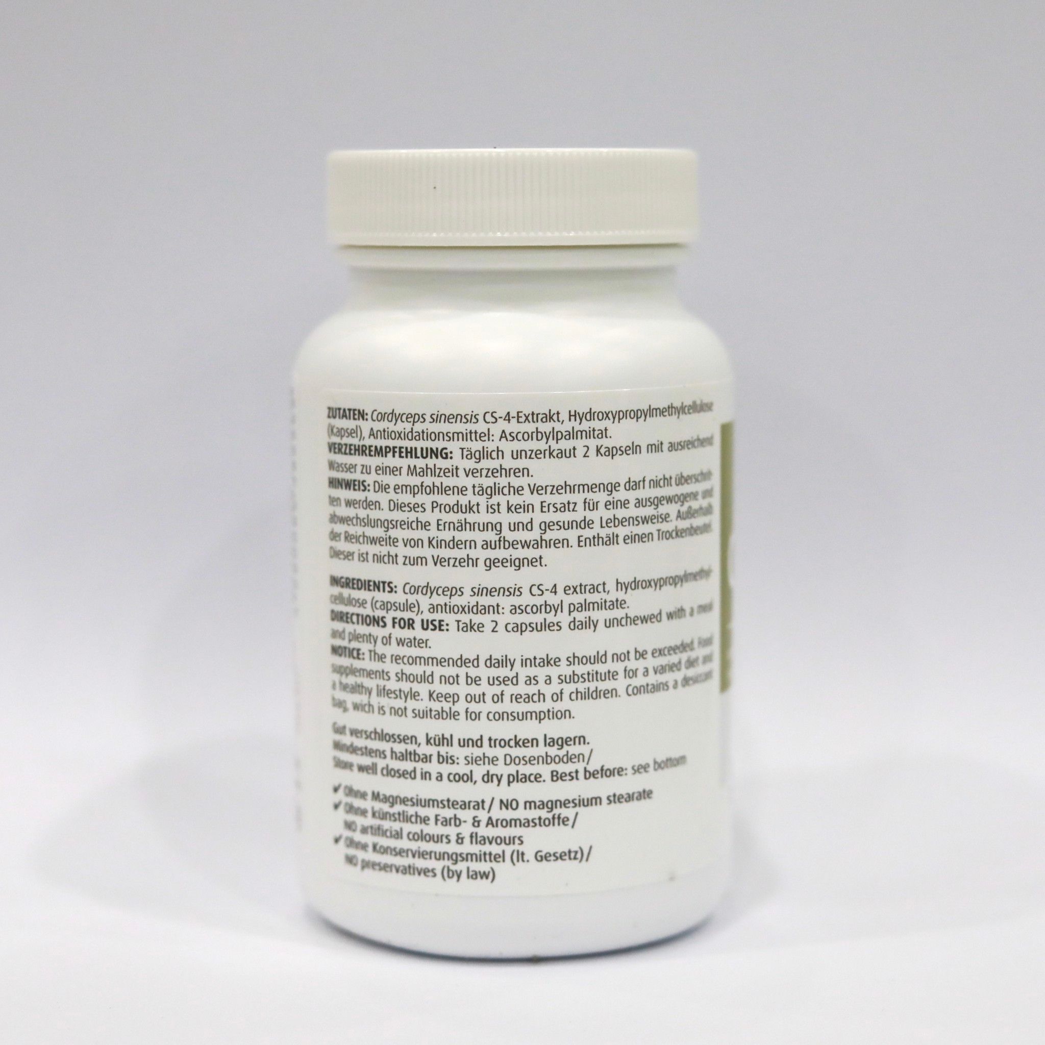 Đông Trùng Hạ Thảo Cordyceps Cs-4 của Đức - Hãng Zein Pharma - Made in Germany