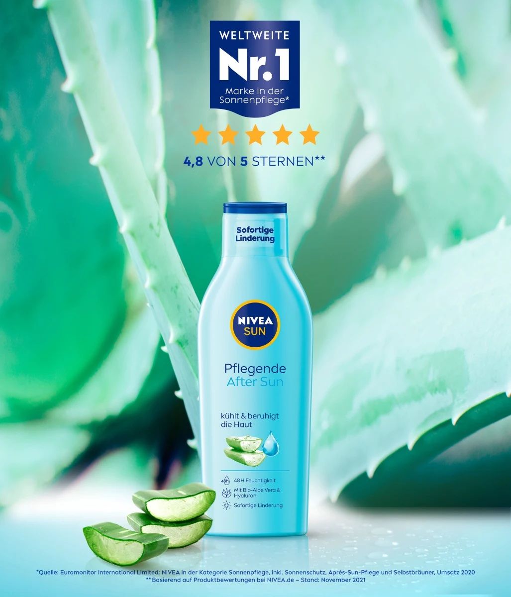 Kem nhả nắng Nivea After sun lô hội, chai 250ml