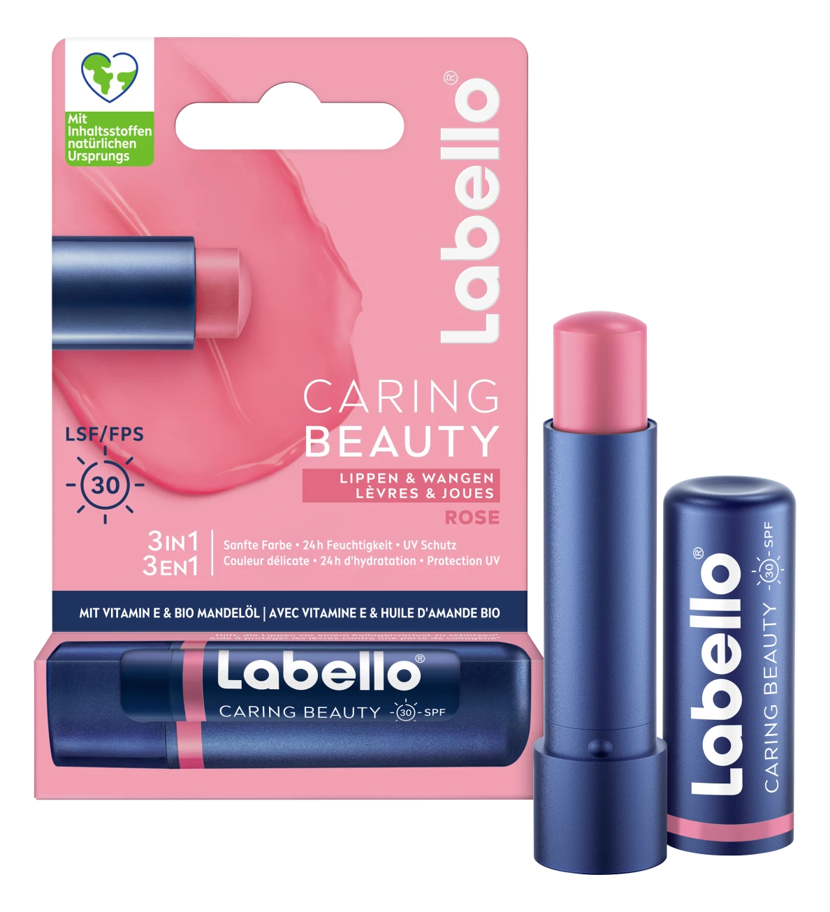 Son Labello 3in1 Caring Beauty Rose