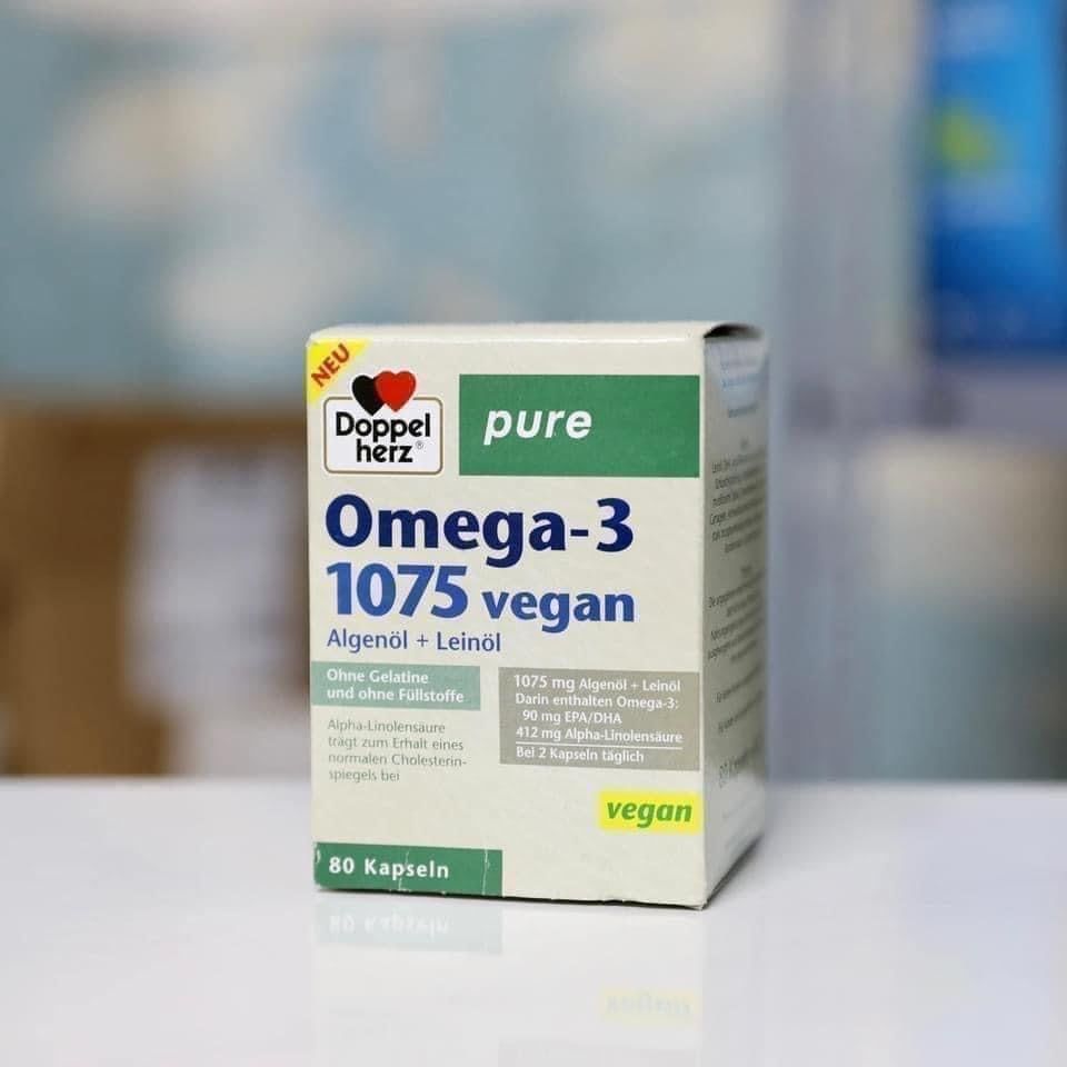 OMEGA-3 1075 Thuần chay VEGAN của hãng DOPPELHERZ
