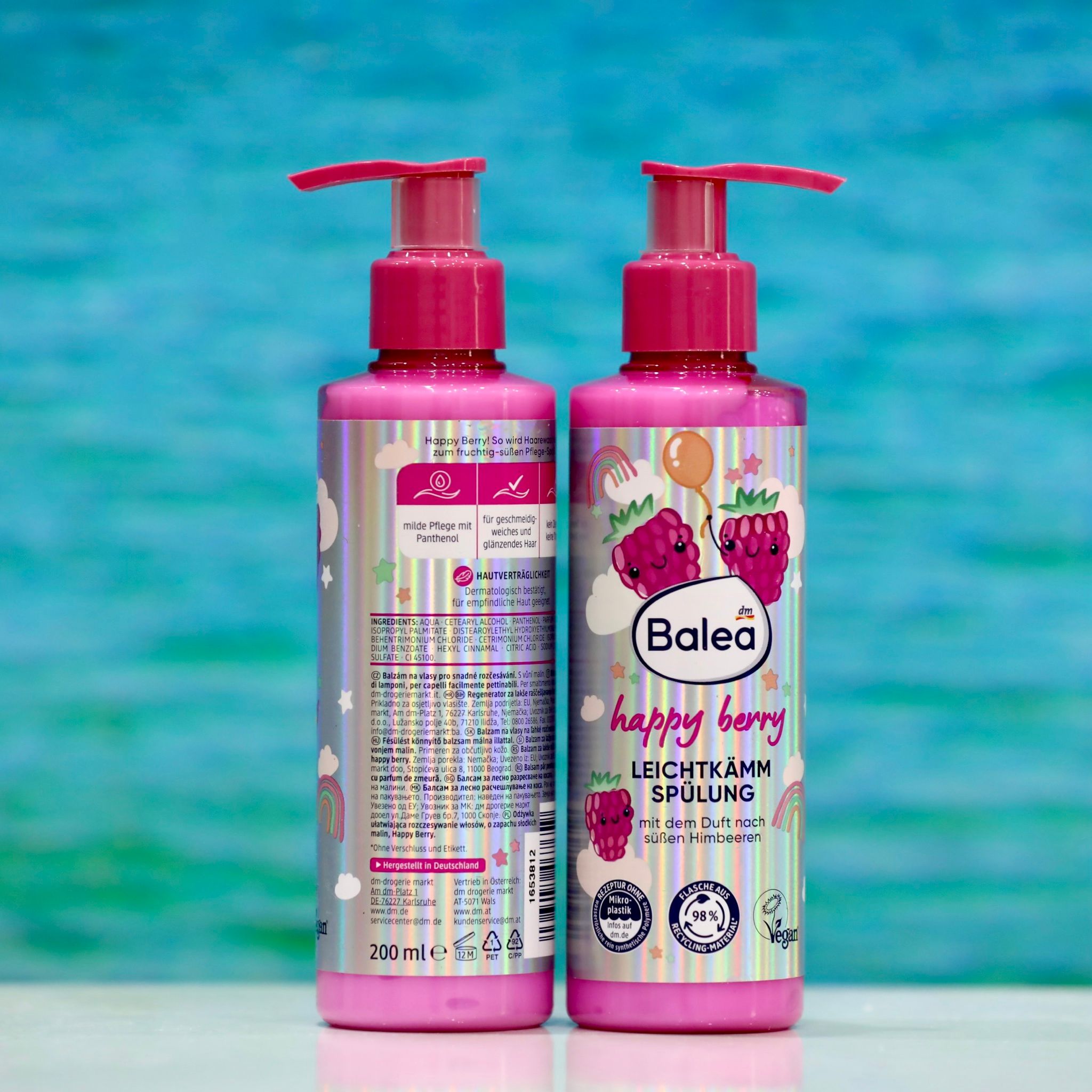 Dầu Xả Balea Happy Berry - Hương Thơm Ngọt Ngào, Dễ Chải Mượt Tóc (200ml)
