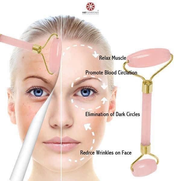 Cây lăn massage thạch anh Ebelin 2 đầu của Đức.