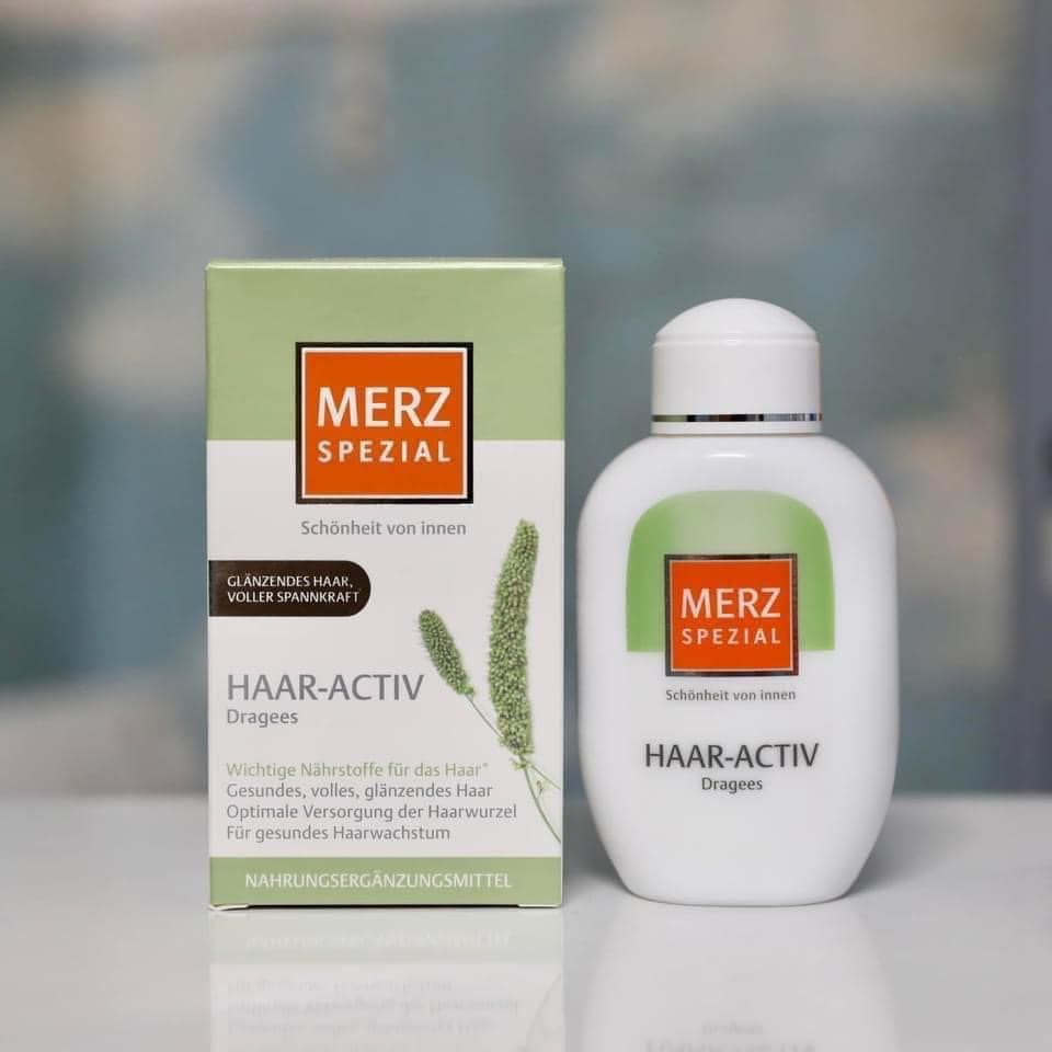  Thuốc Mọc Tóc Hộp Màu Xanh Merz Spezial Haar Activ, 120 Viên 