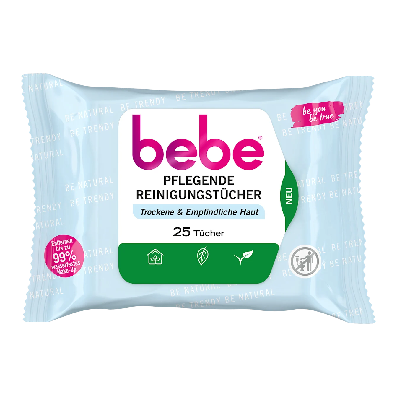 Khăn Giấy Tẩy Trang Dưỡng Ẩm Bebe Abschminktücher Pflegend - Gói 25 Miếng