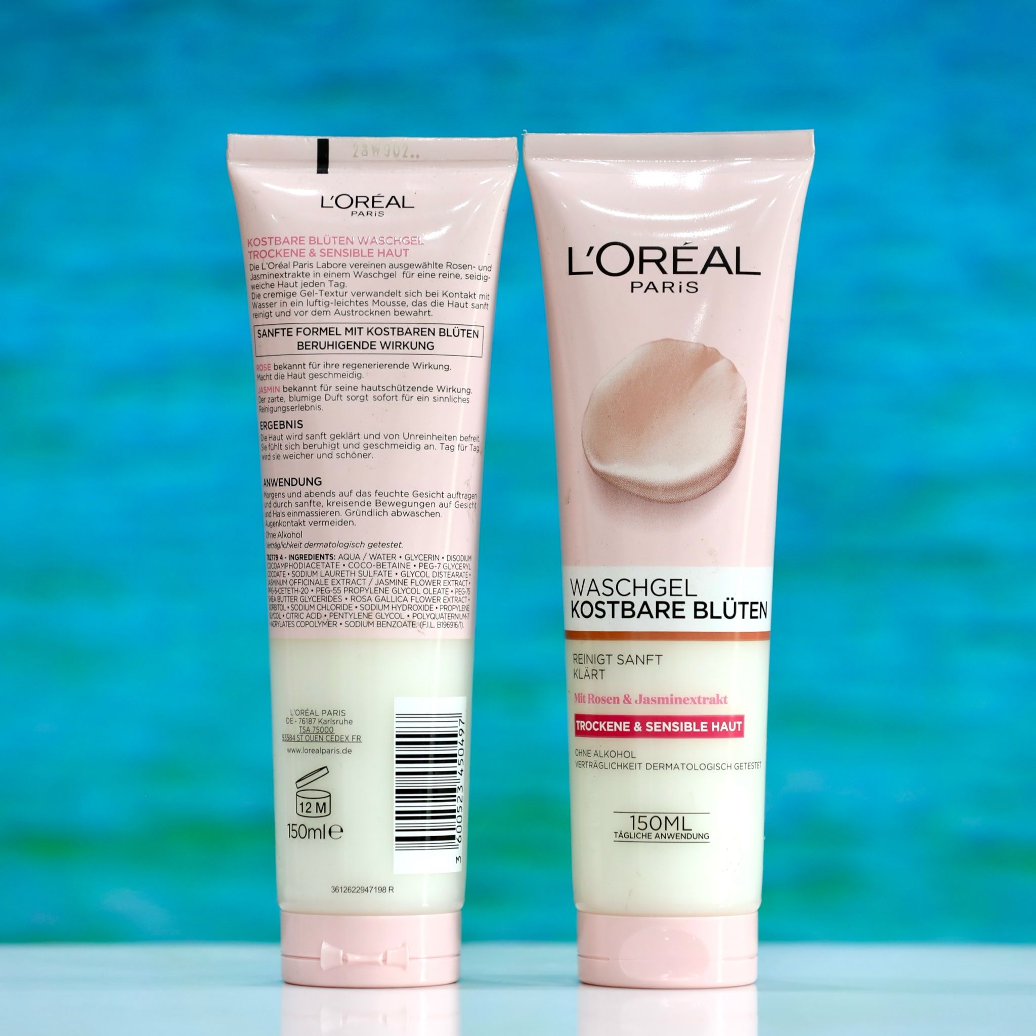 Sữa Rửa Mặt Loreal Chiết Xuất Hoa Hồng & Hoa Nhài dành Cho Da Khô & Nhạy Cảm tuýp 150ml