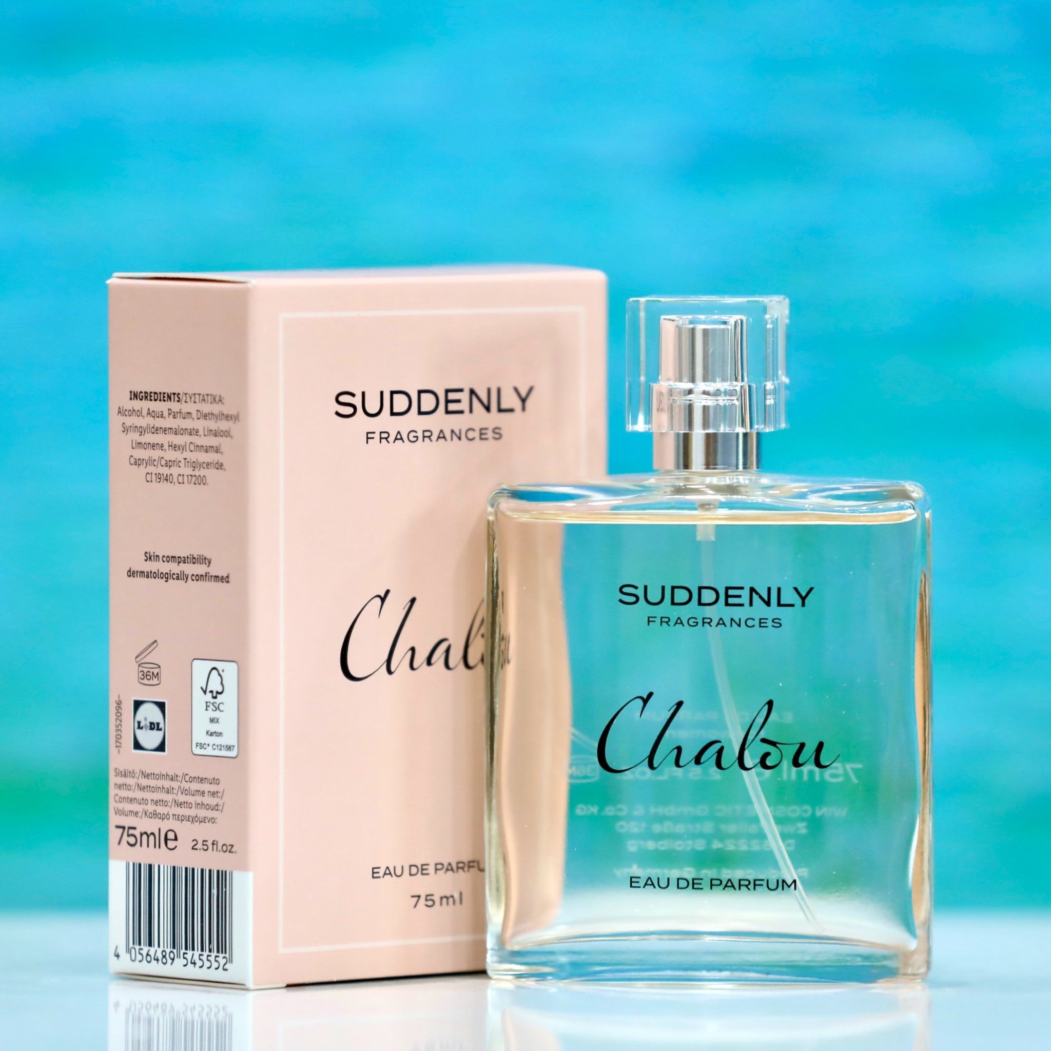 Nước hoa Chalou Suddenly 75ml, Made in Germany