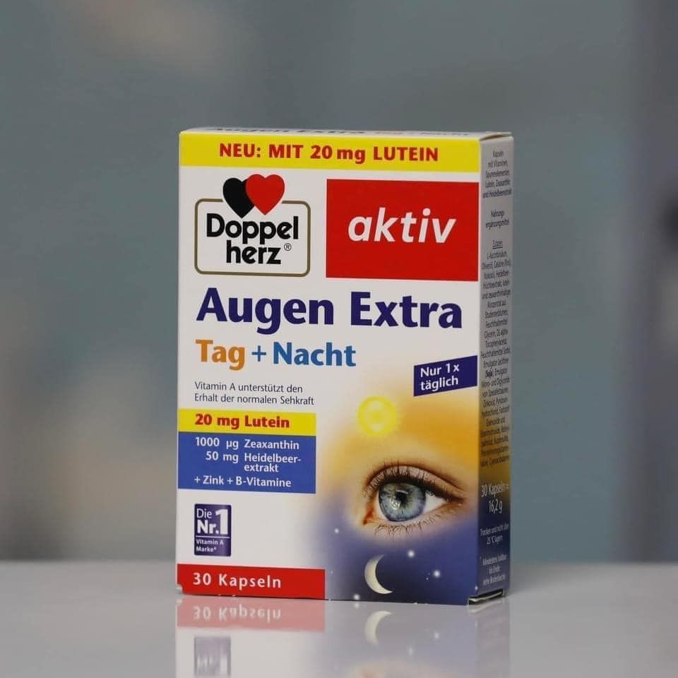 Thuốc bổ mắt Augen Extra Tag Nacht Doppelherz, 30 viên