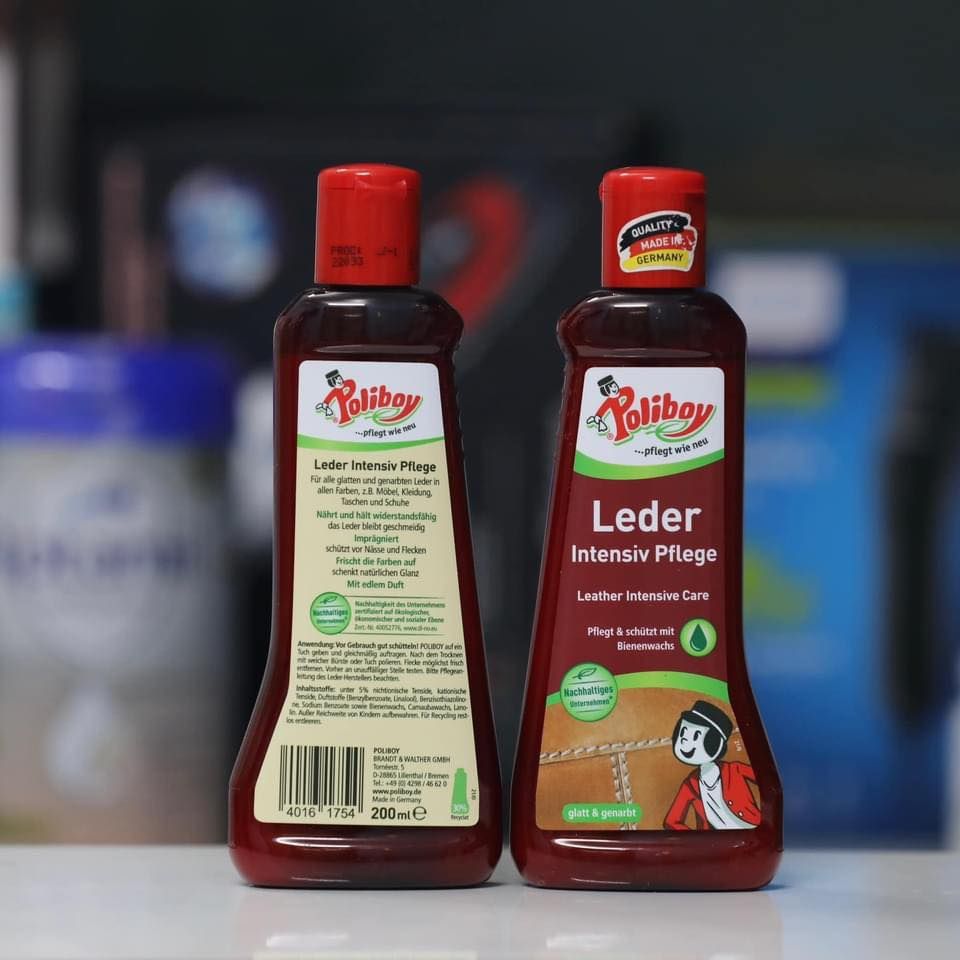 Dung dịch lau vệ sinh đồ da POLIBOY, chai 200ml