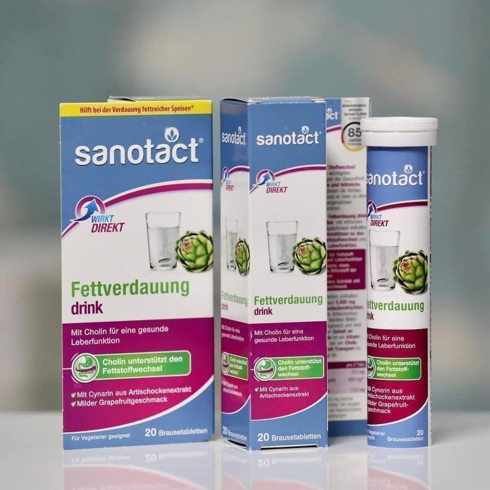 VIÊN SỦI THẢI ĐỘC GAN, GIẢM MỠ MÁU SANOTACT hiệu quả nhanh, thanh lọc cơ thể