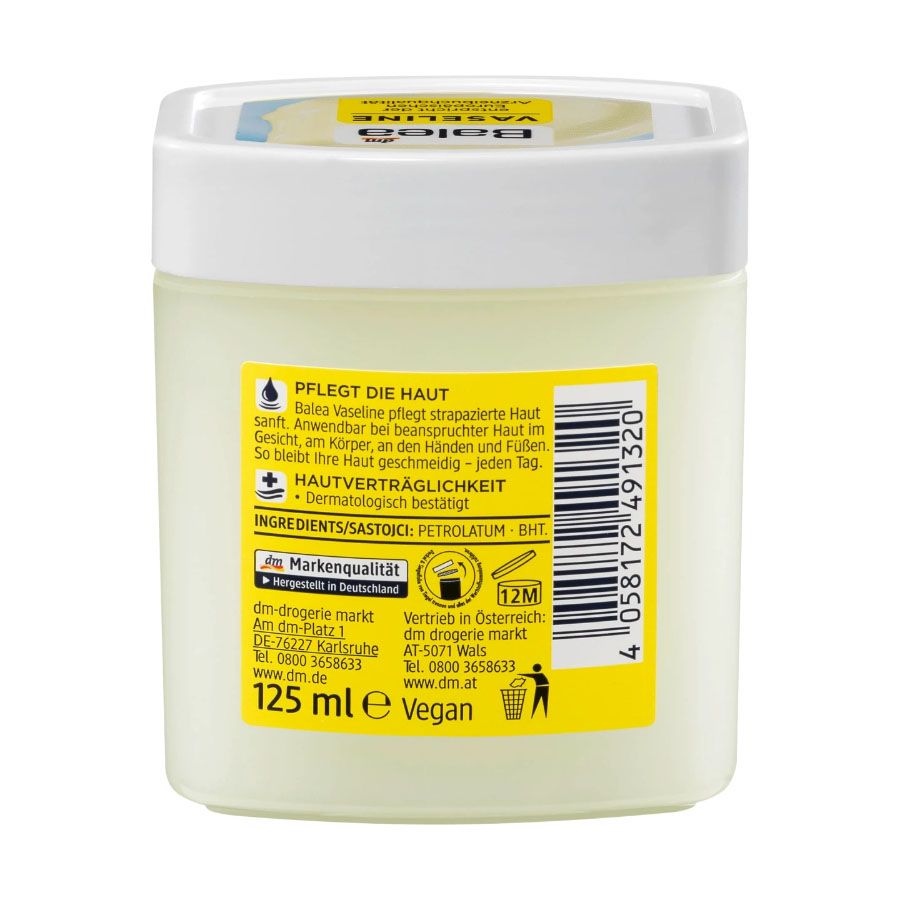 Kem dưỡng nẻ Vaseline Balea, 125 ml - Hàng Đức nội địa