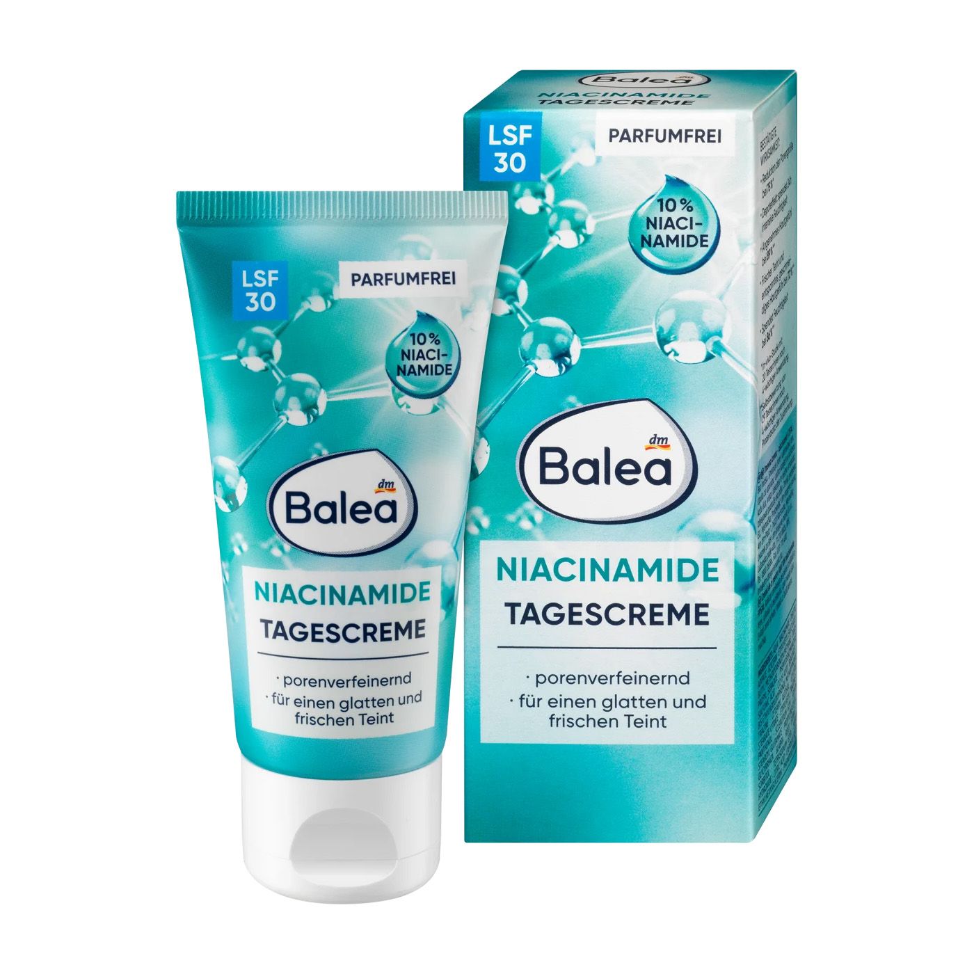 Kem dưỡng da ban ngày Balea Niacinamide với SPF 30, 50ml