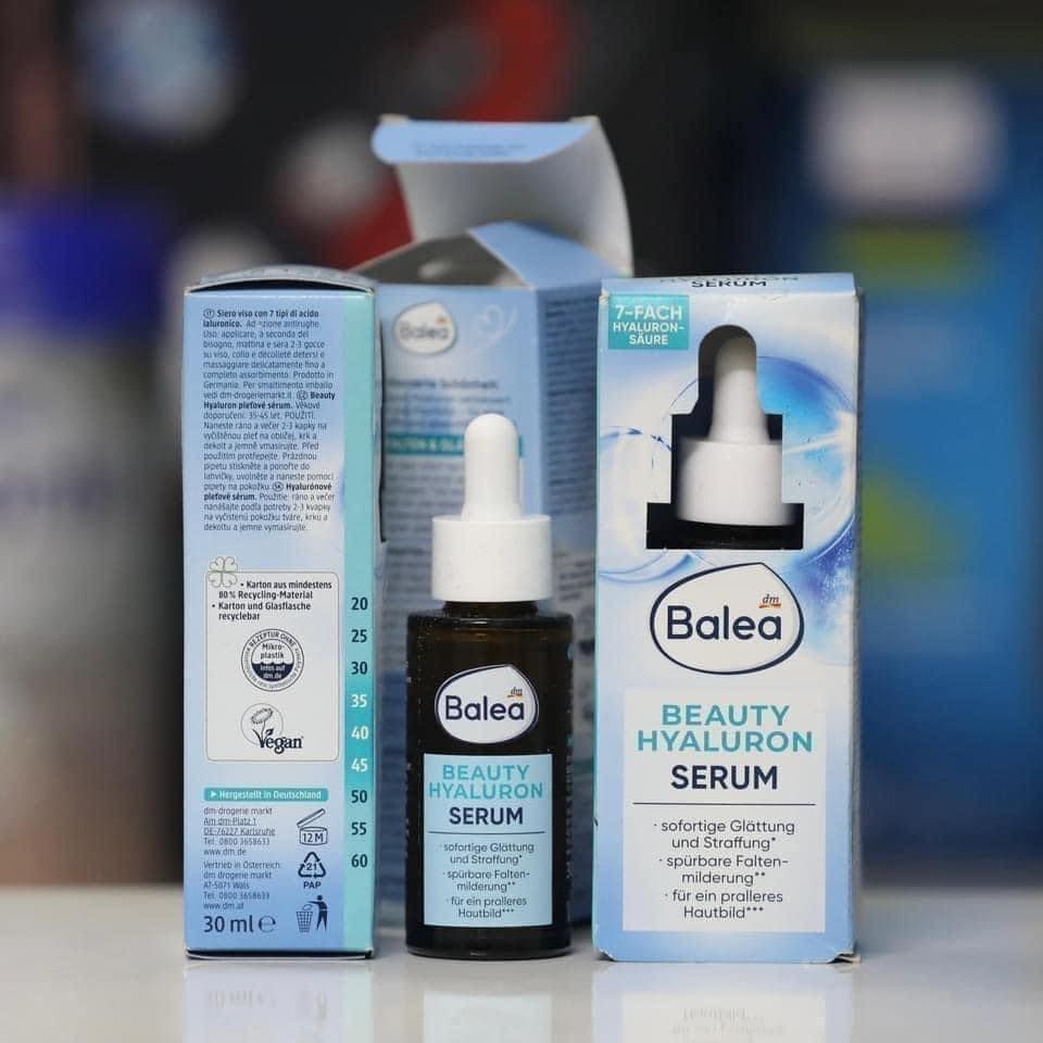 Huyết thanh siêu cấp ẩm Balea chứa 7 loại HA cao cấp : Balea Beauty Effect 7 Fach Hyaluron Serum