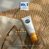  Kem chống nắng Nivea với chỉ số chống nắng spf 50 - Chuyên dành cho da khô và da nhạy cảm. 