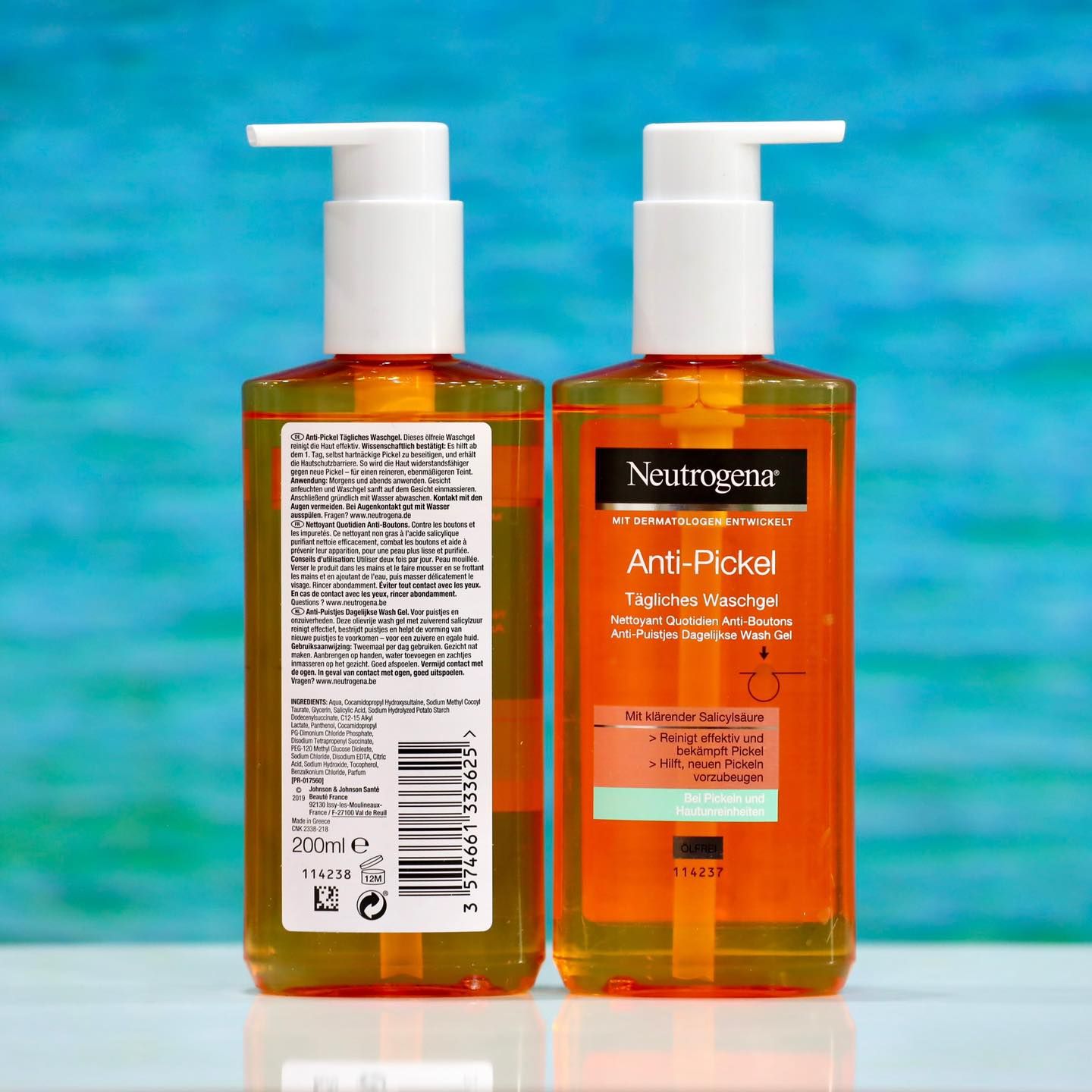 Sữa rửa mặt Neutrogena dành cho da dầu và trị mụn, 150ml