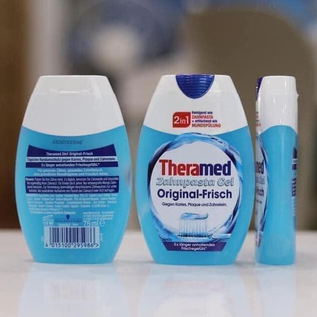 Kem đánh răng Theramed 2in1 Original Frisch – Làm sạch & mang lại hơi thở thơm mát lâu dài