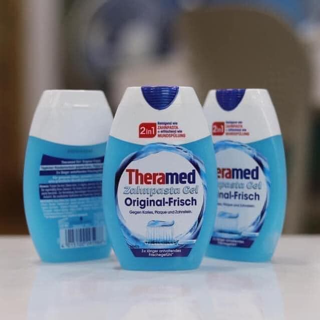 Kem đánh răng Theramed 2in1 Original Frisch – Làm sạch & mang lại hơi thở thơm mát lâu dài