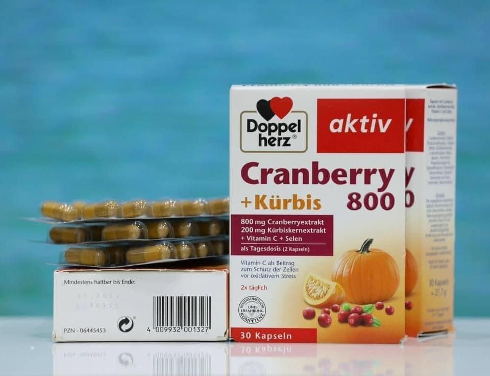 Viên uống TĂNG CƯỜNG HỆ THỐNG MIỄN DỊCH VÀ CHỐNG OXY HOÁ CÁC TẾ BÀO CRANBERRY 800