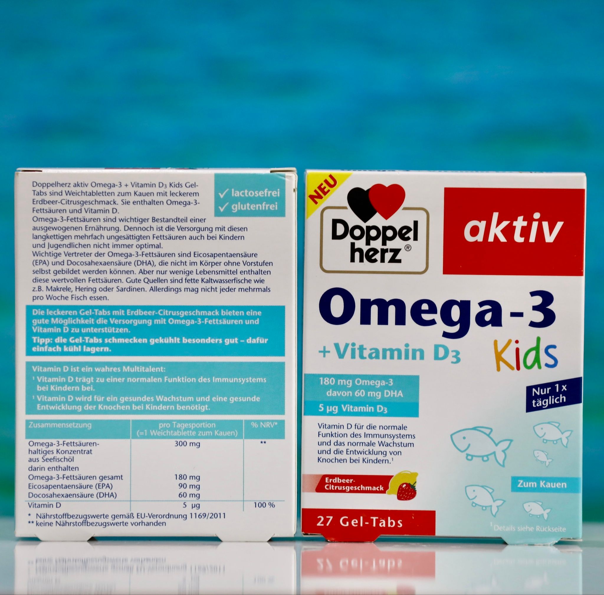 Omega3 trẻ em + Vitamin D3 hộp 27 viên