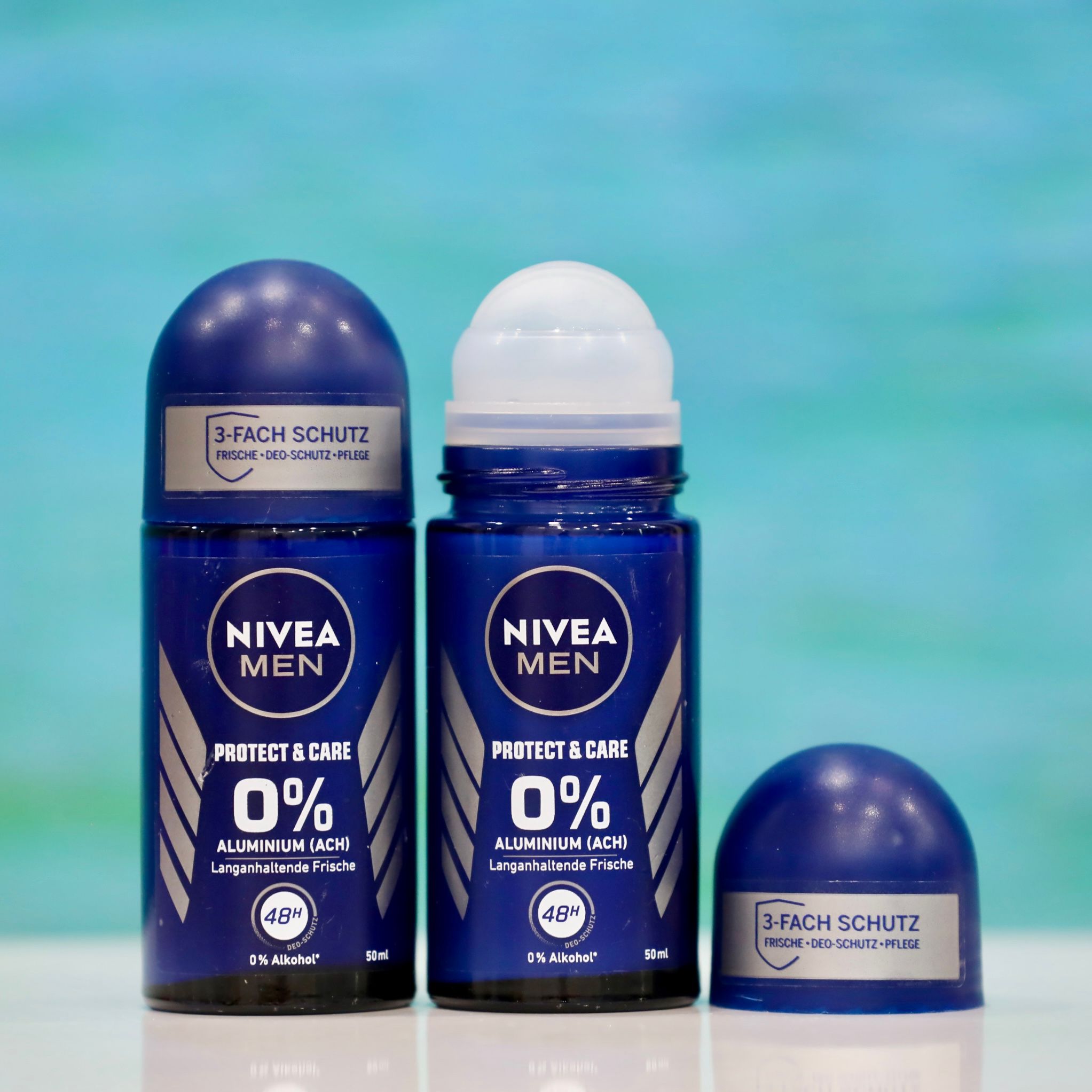 Lăn nách khử mùi Nivea Men Protect&Care 48h với 0% Aluminium - Dành cho Nam