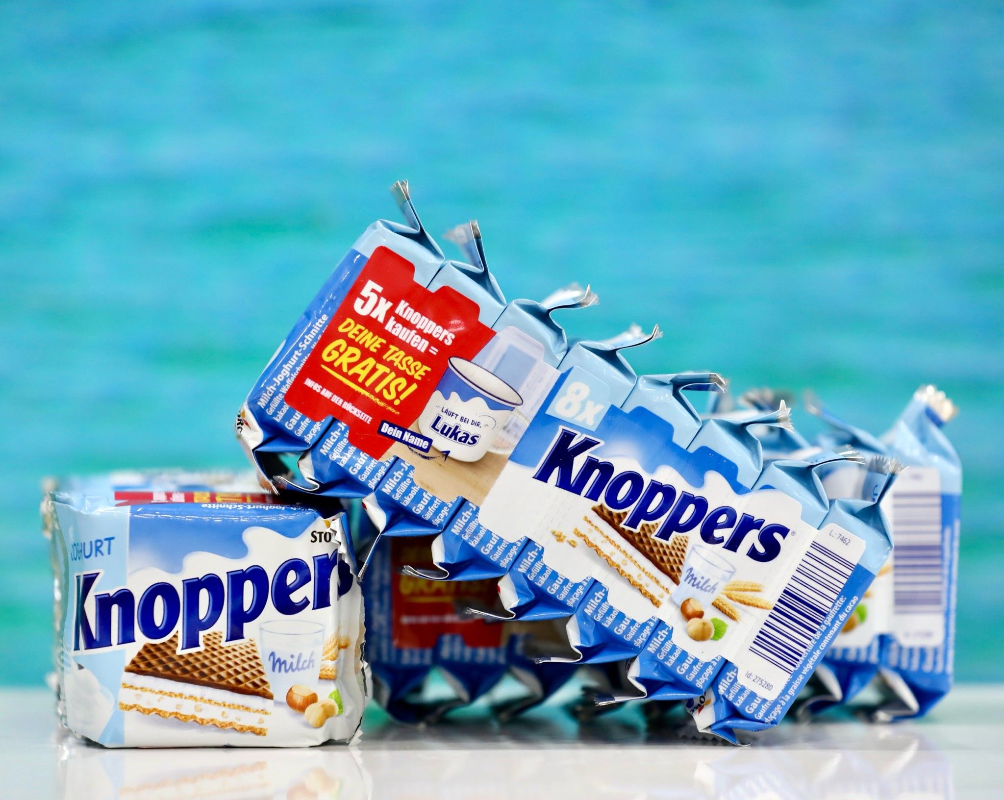 Set Bánh Xốp KNOPPERS JOGHURT 8 chiếc, 200g