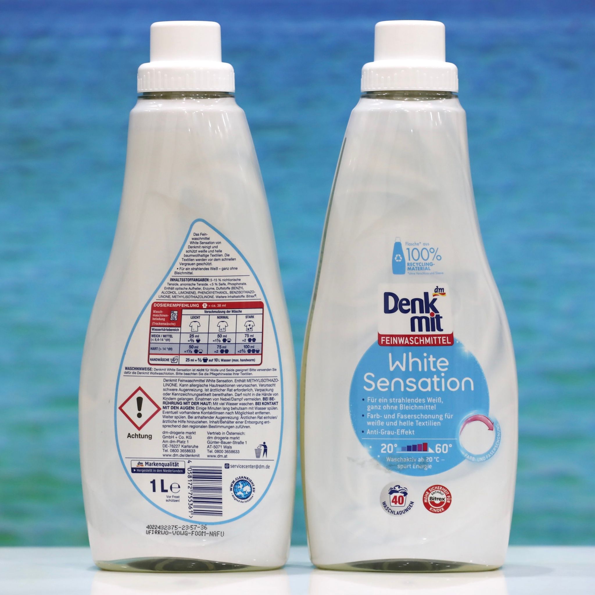 Nước Giặt Denkmit Feinwaschmittel White Sensation – Giữ Quần Áo Trắng Sáng Như Mới