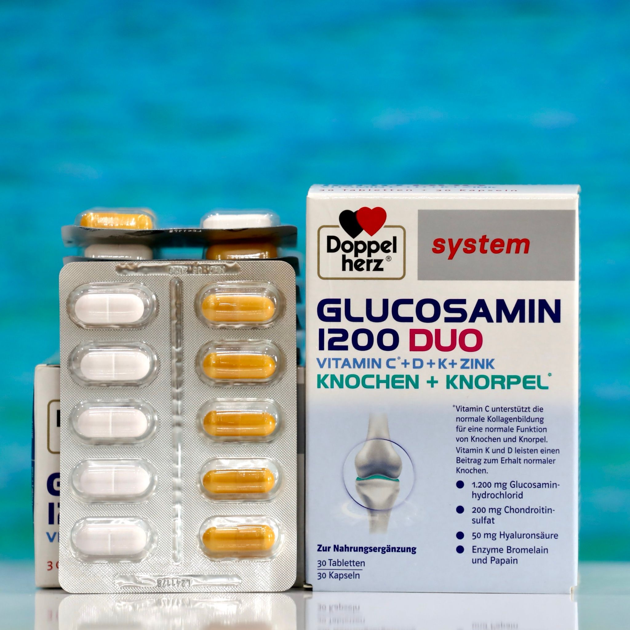 Viên Uống Doppelherz Glucosamin 1200 Duo – Hỗ Trợ Xương Khớp Khỏe Mạnh