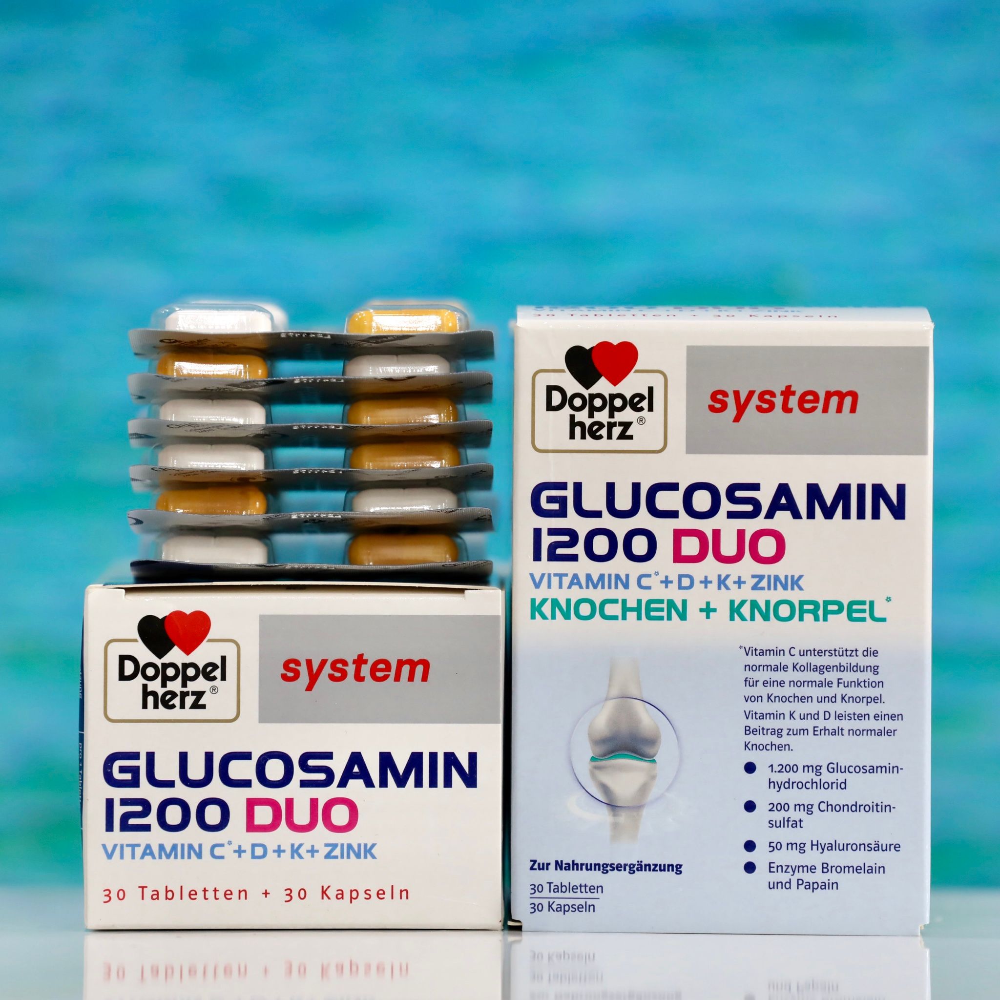 Viên Uống Doppelherz Glucosamin 1200 Duo – Hỗ Trợ Xương Khớp Khỏe Mạnh