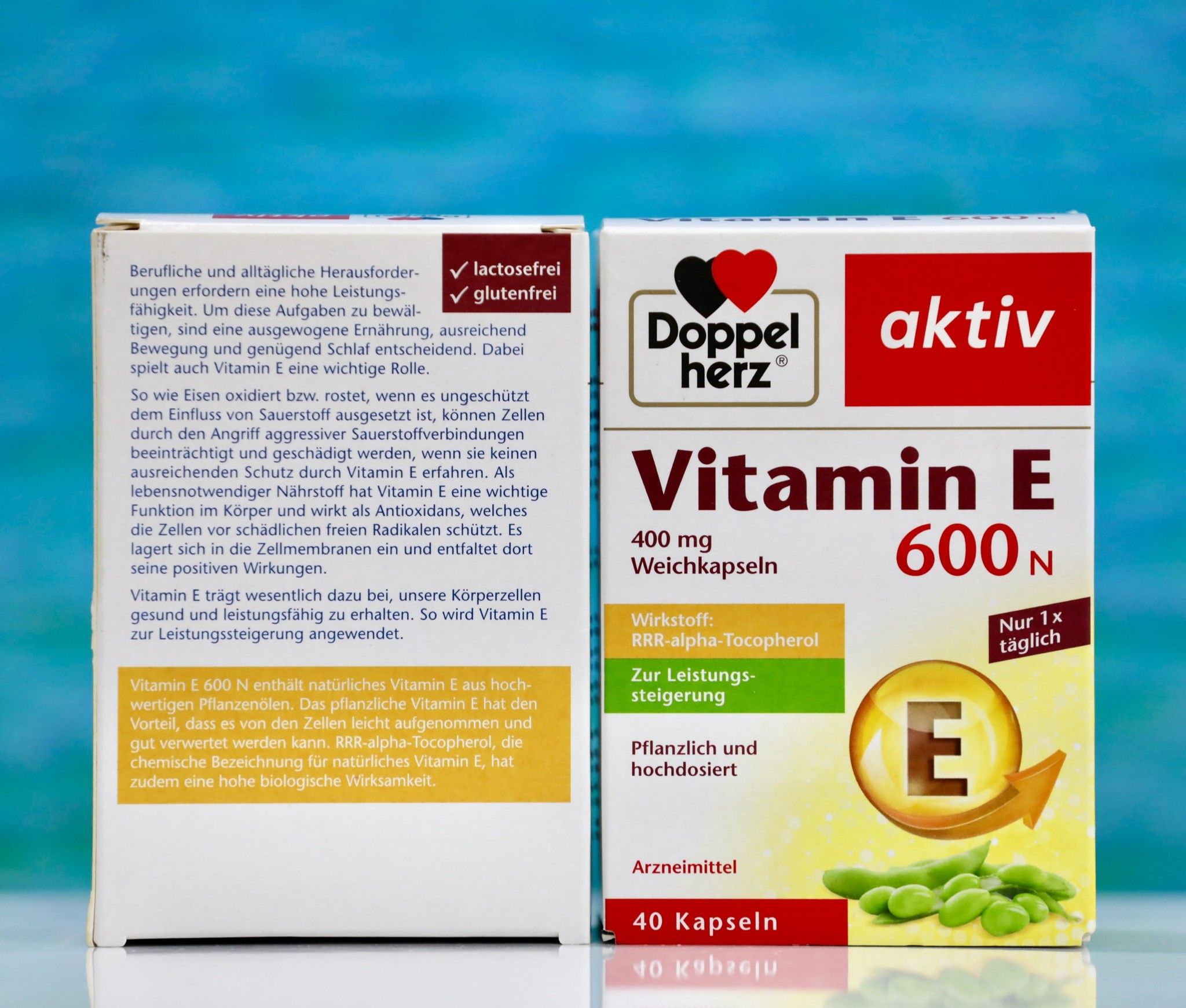 Viên uống VITAMIN E 600N DOPPEL HERZ, hộp 60 viên