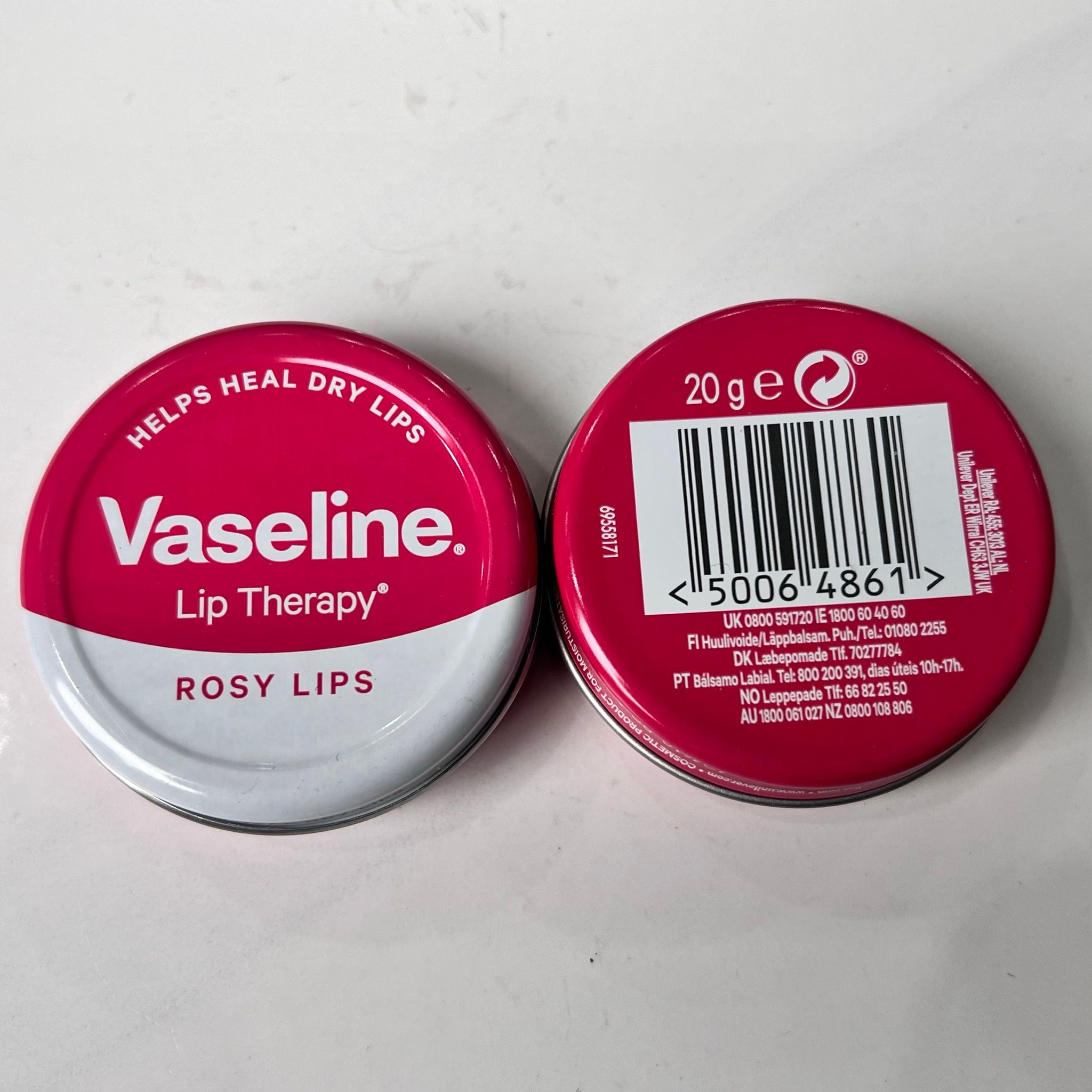 Sáp Dưỡng Môi Vaseline Lip Therapy Rosy Lips – 20g