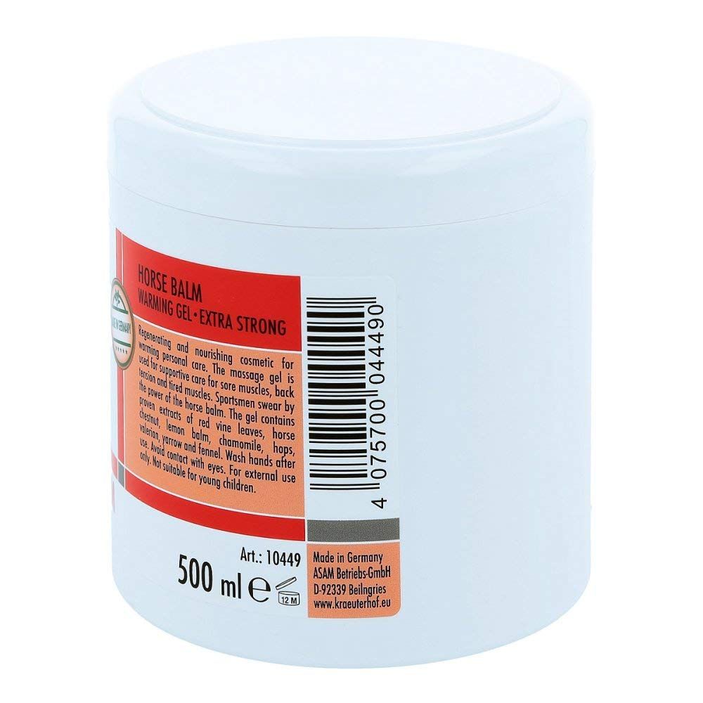 Cao Thảo Dược Làm Nóng - Krauterhof - Pferdebalsam-Wärmend, hũ 500ml