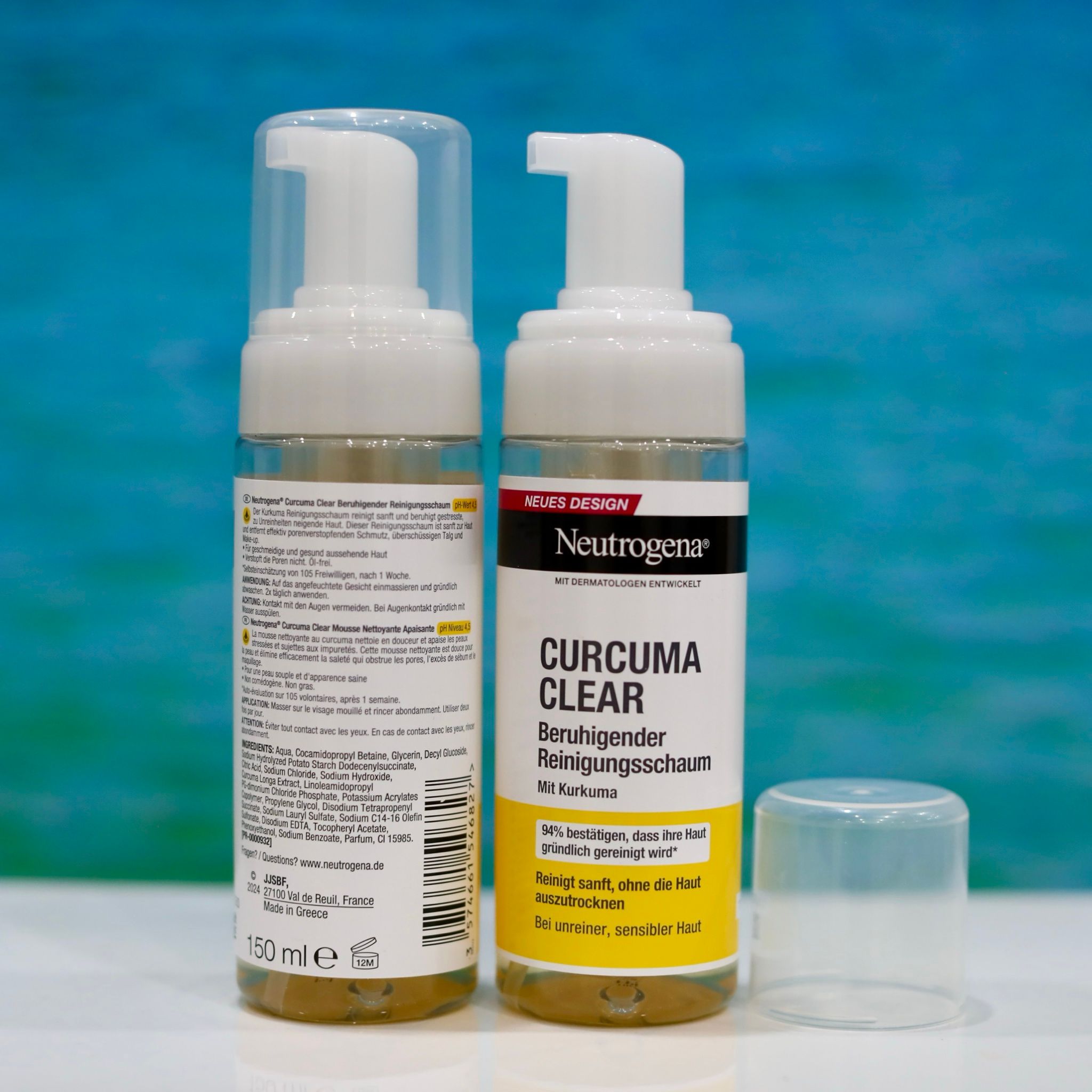 Sữa rửa mặt tạo bọt tinh chất nghệ Neutrogena Curcuma Clear, chai 150ml