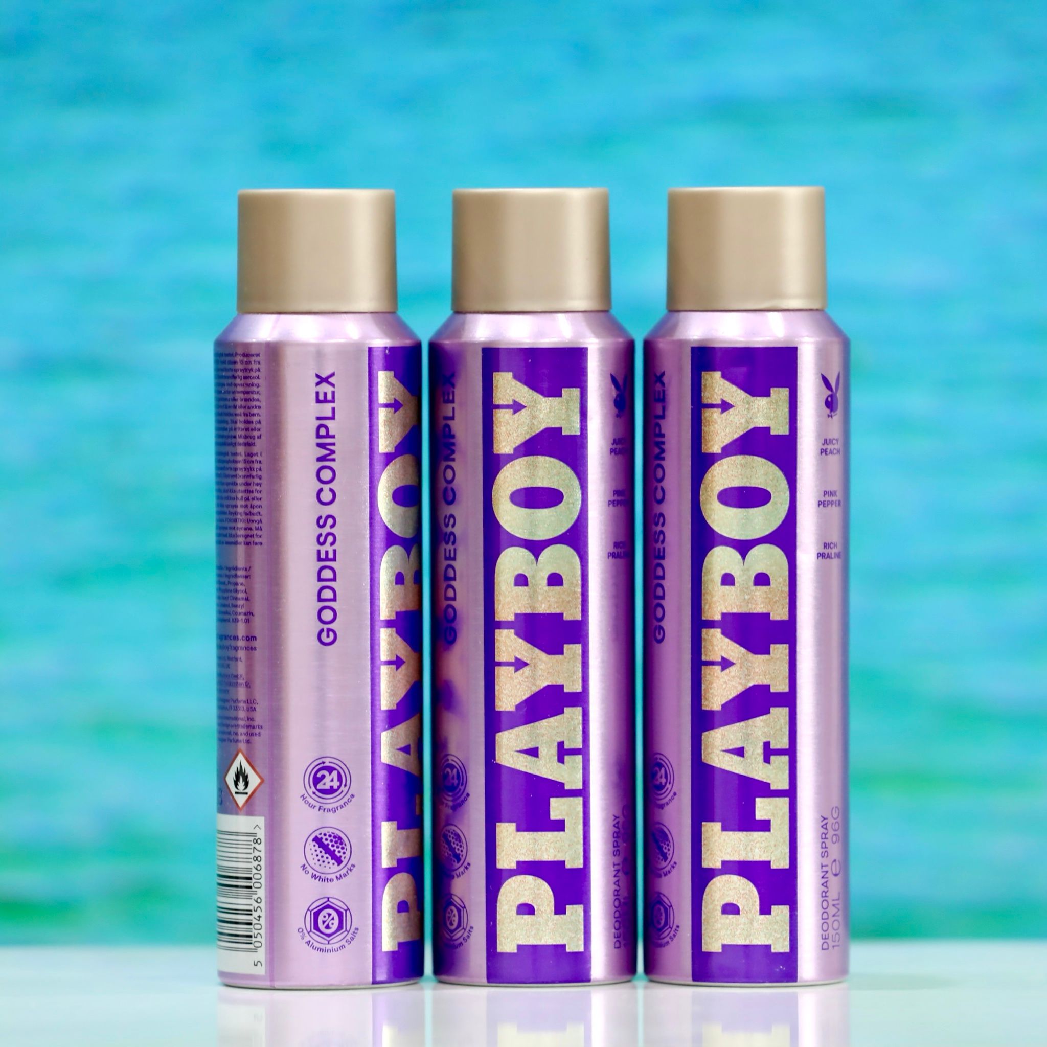 Xịt khử mùi nữ Playboy Goddess Complex – Hương đào & tiêu hồng – 150ml – Hàng chính hãng