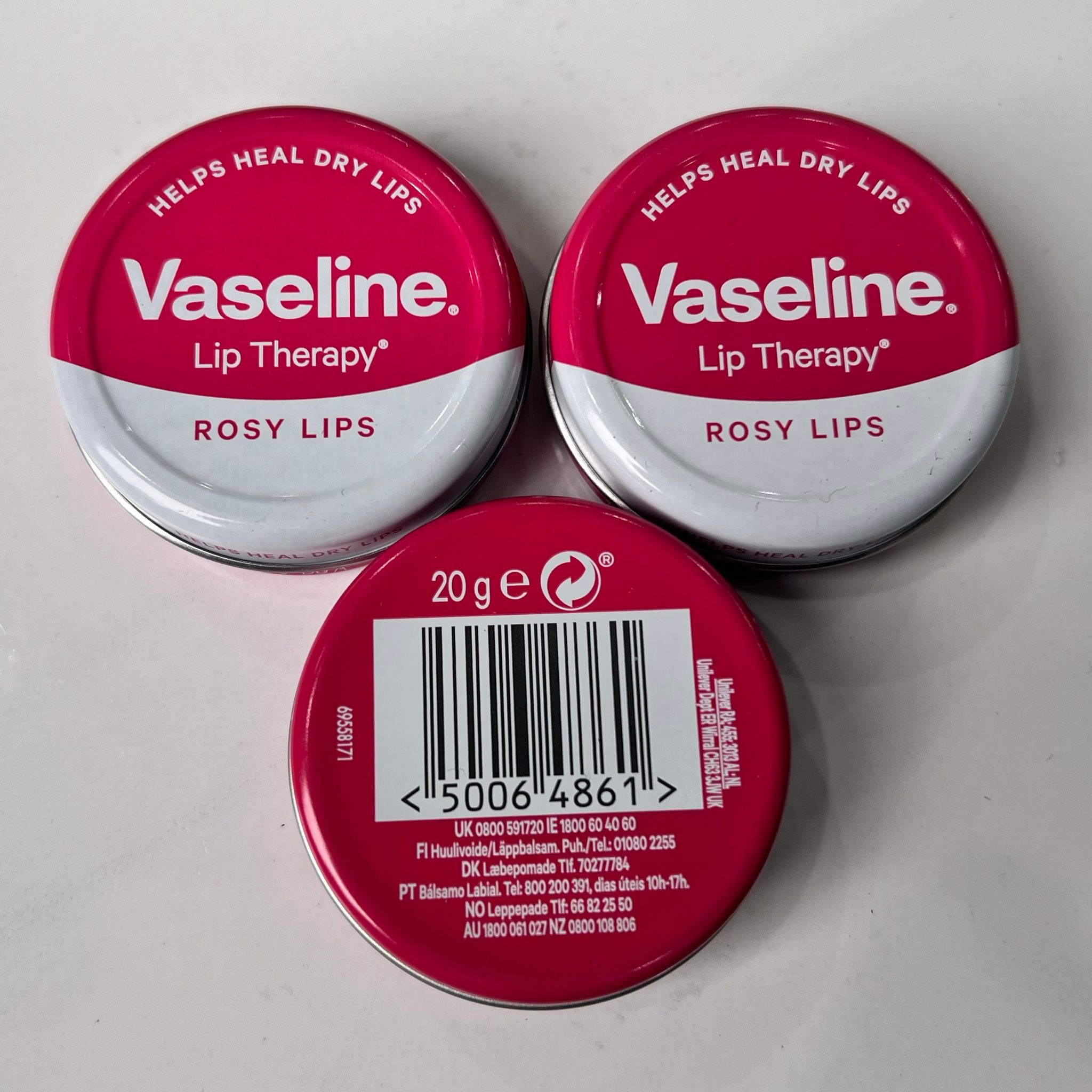 Sáp Dưỡng Môi Vaseline Lip Therapy Rosy Lips – 20g